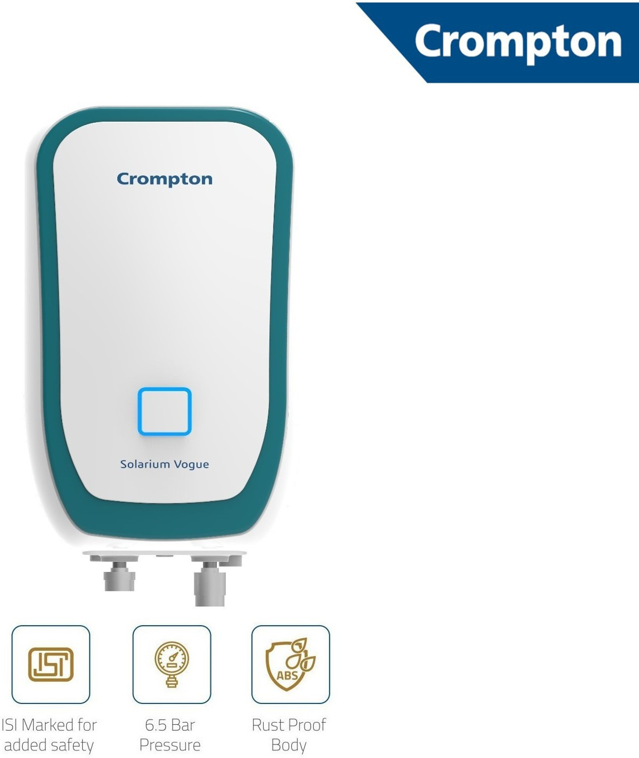 Image of Crompton AIWH-3LSOLVOG3KW5Y Solarium Vogue 3 L Instant Water Geyser