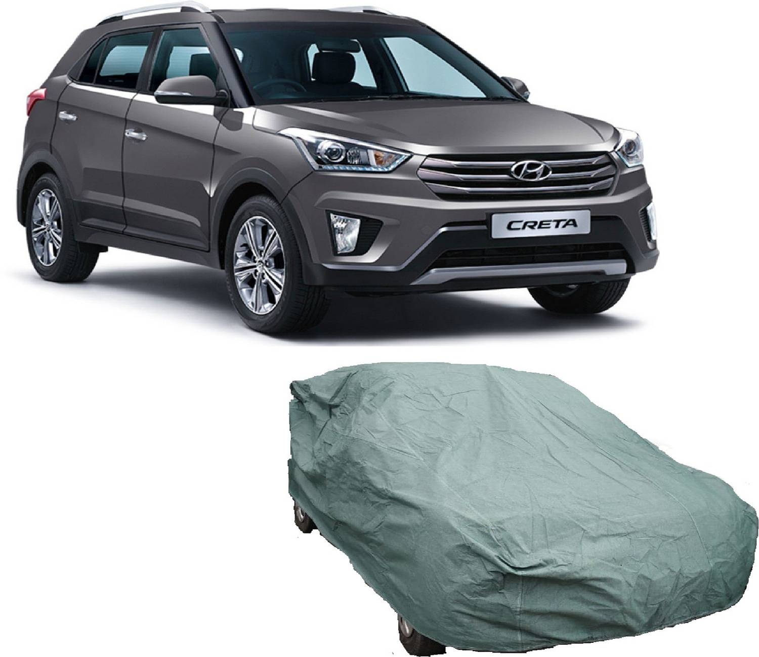 ANLOPE Car Cover For Hyundai Creta (Without Mirror Pockets)