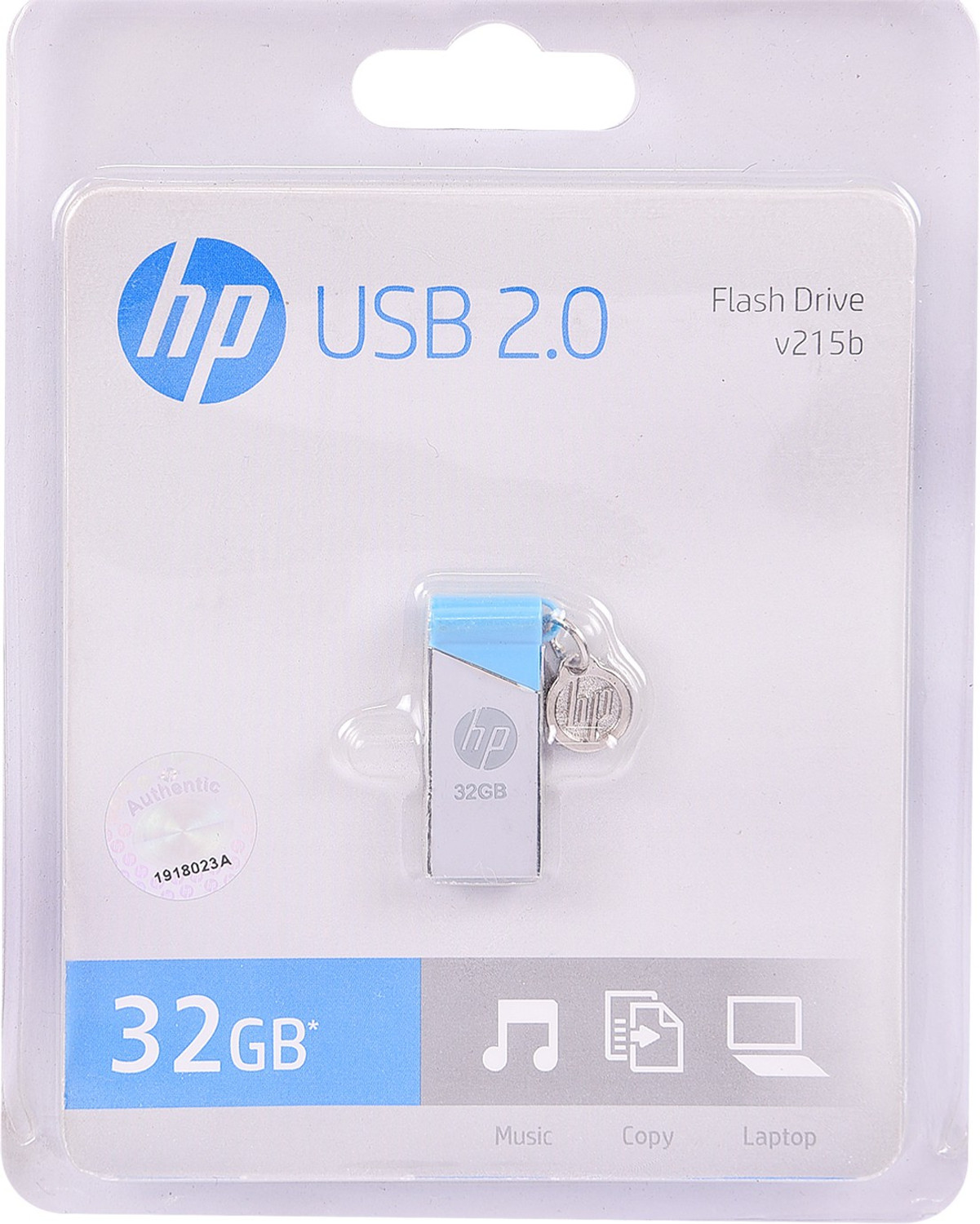 Image of HP v215b 32 GB Pen Drive Compatible with Desktop Computer, Laptop, Netbook USB 2.0 Metal Case