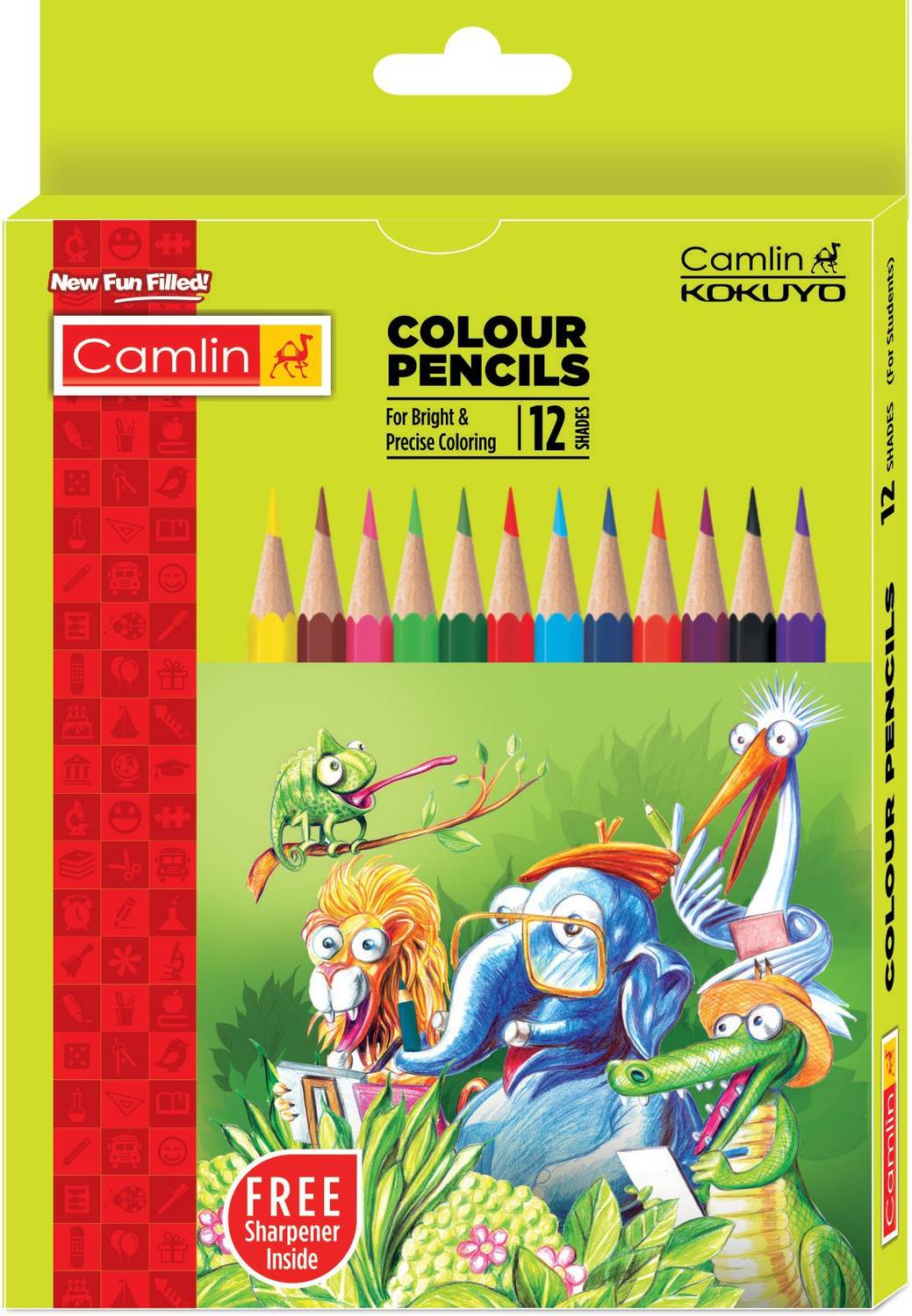 Camlin Half Size Hexagonal Shaped Color Pencils