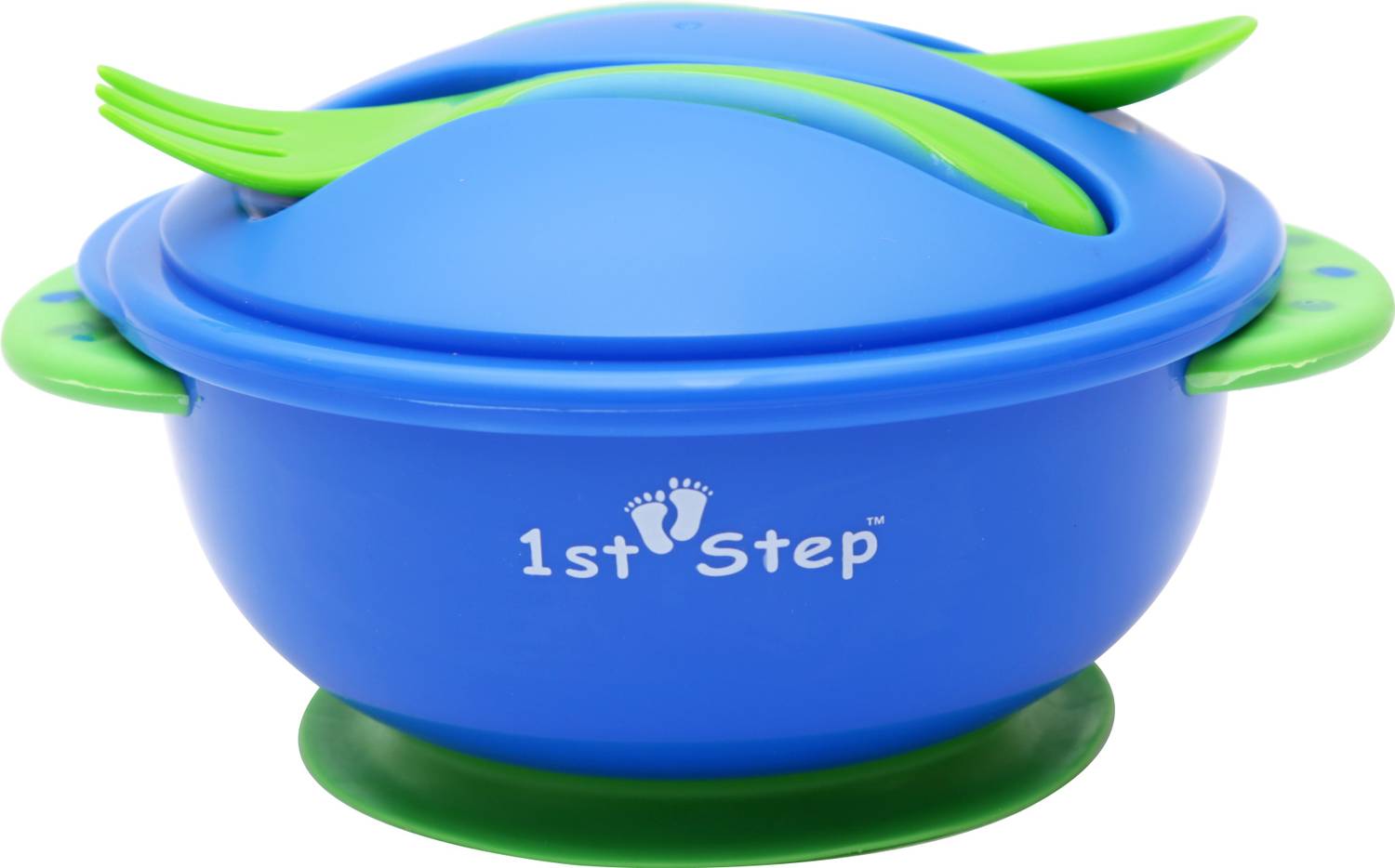 1st Step Feeding Bowl With Cultery - Food Grade Plastic