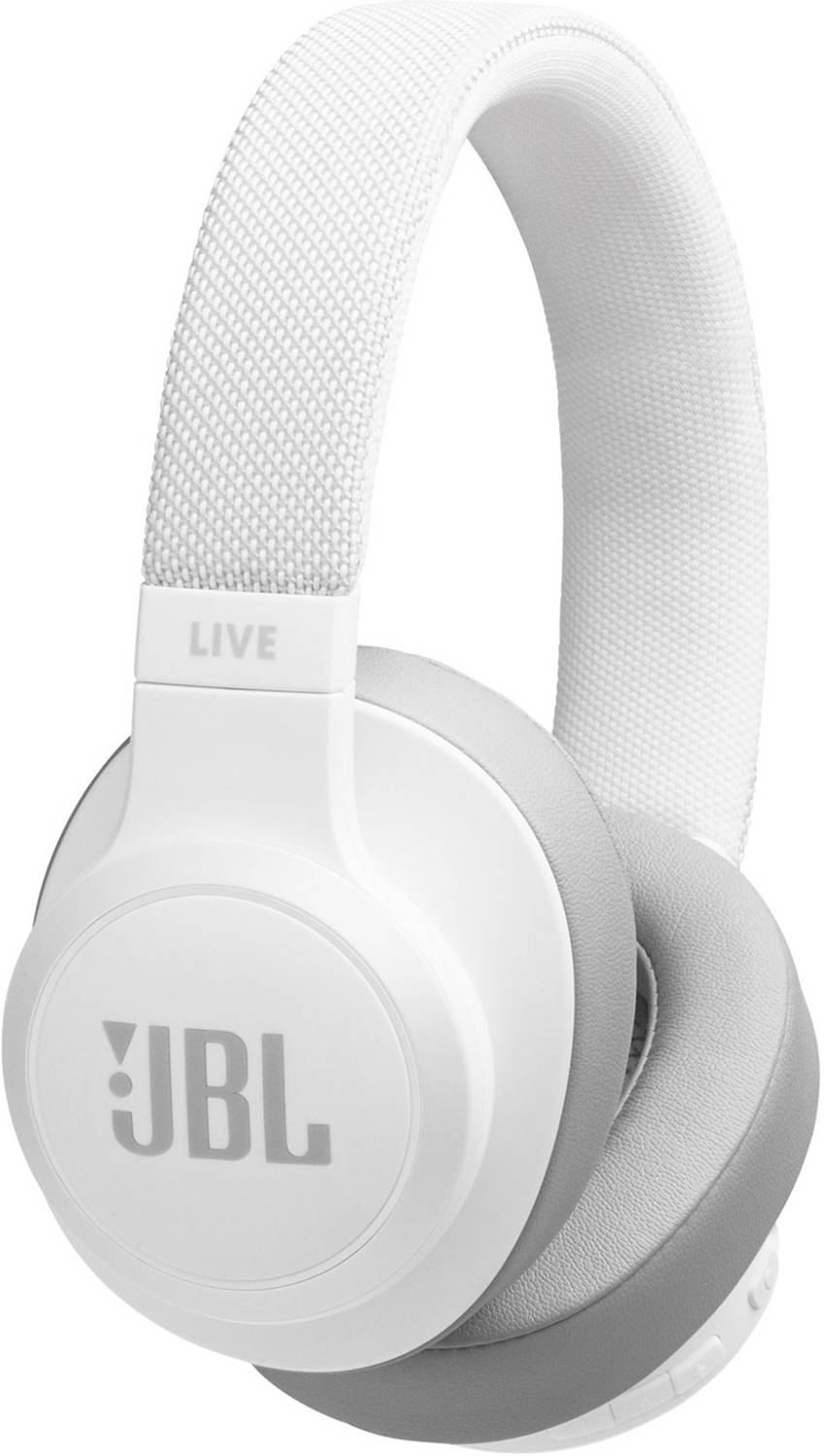 JBL Live 500BT Voice Enabled Bluetooth Headset (White, On the Ear