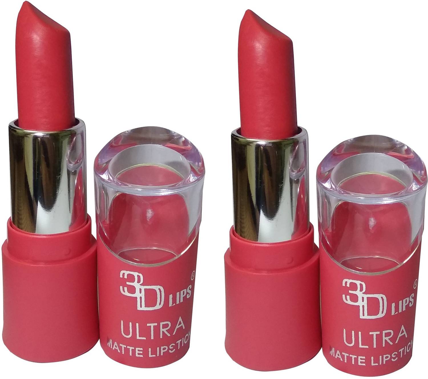 3D-LIPS Light Pink Matte LongStay Lipstick Combo Pack Of 2