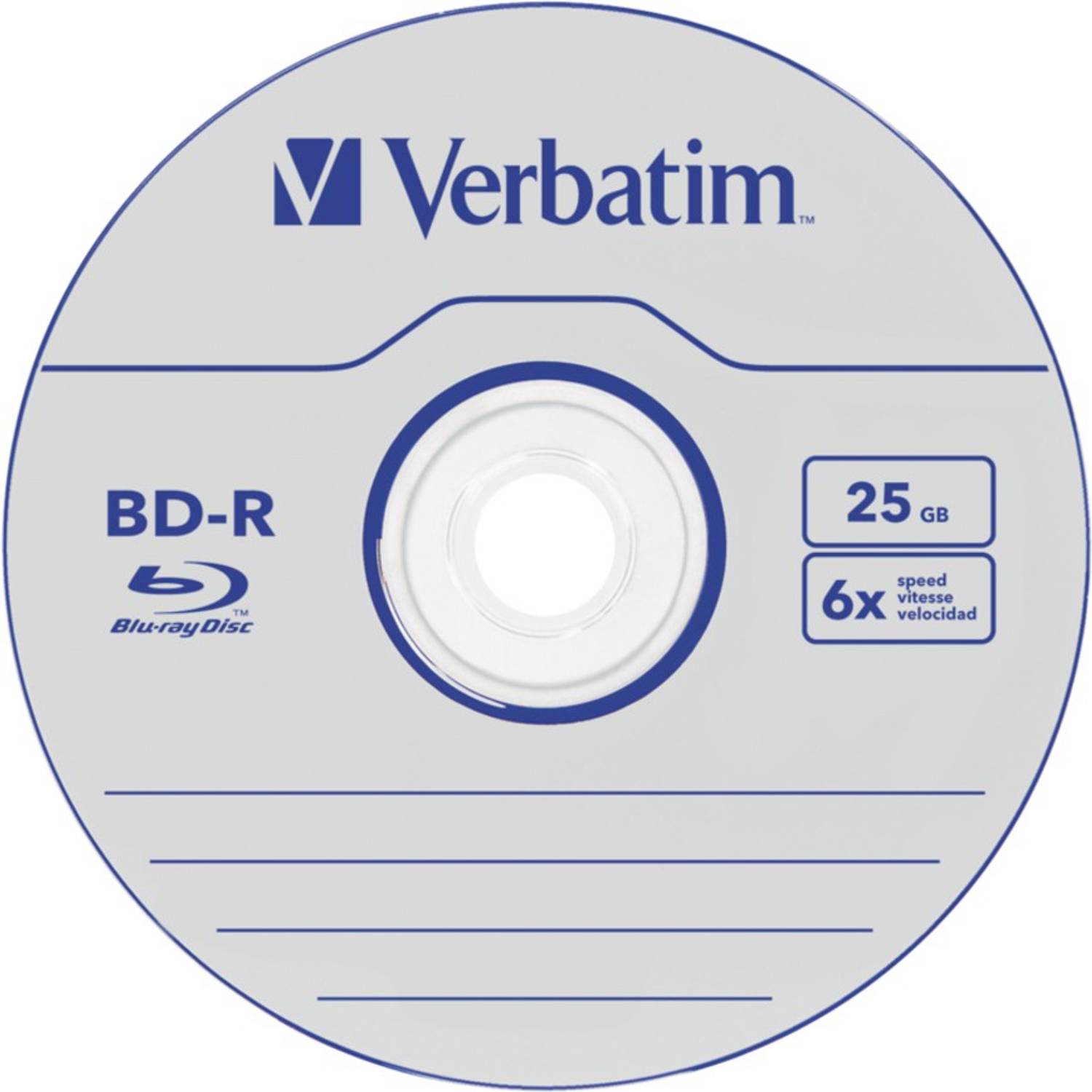 Verbatim Blu-ray Recordable 43838 Pack of 50 BDR Disc Spindle