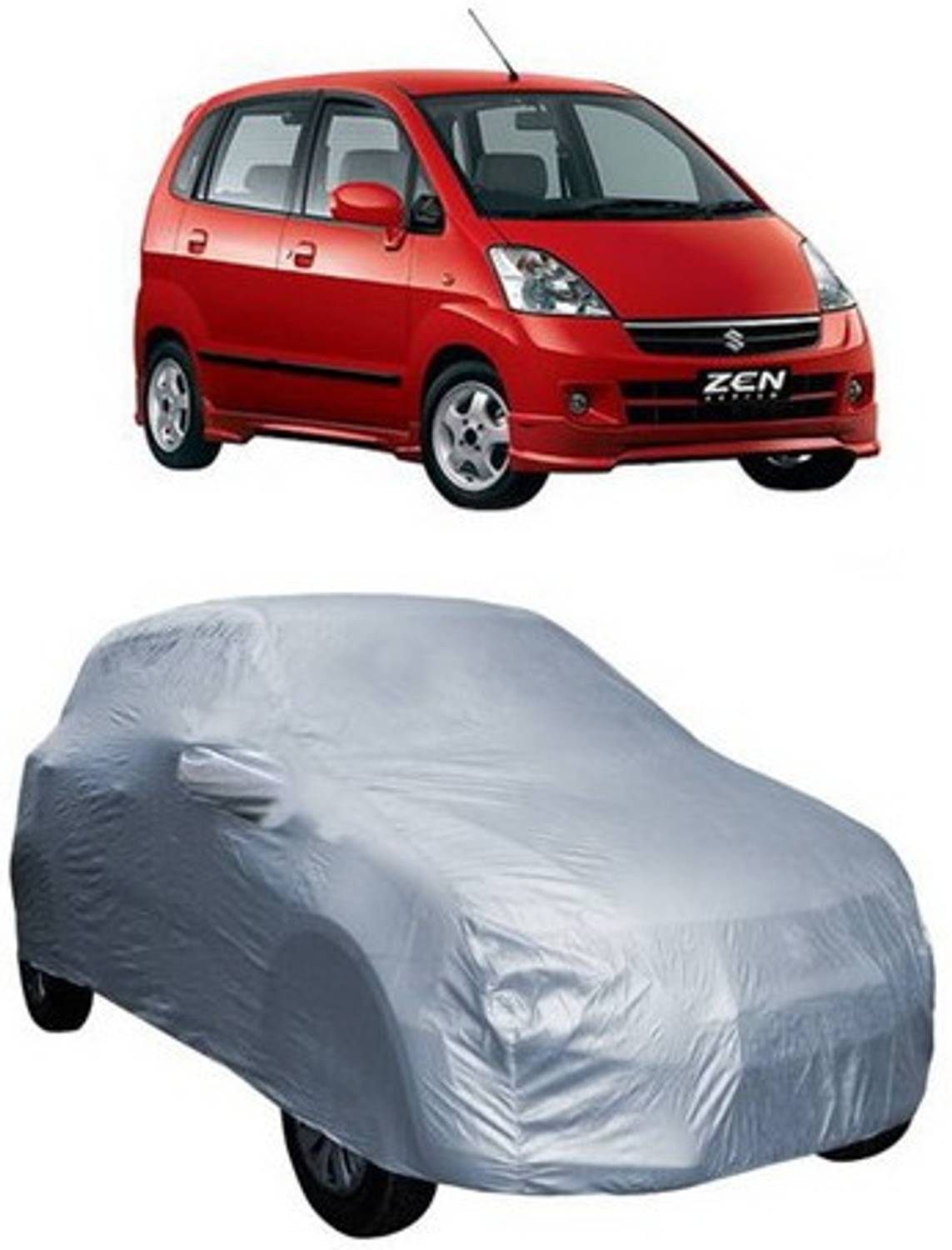AAMANG Car Cover For Maruti Suzuki Zen Estilo (With Mirror Pockets)