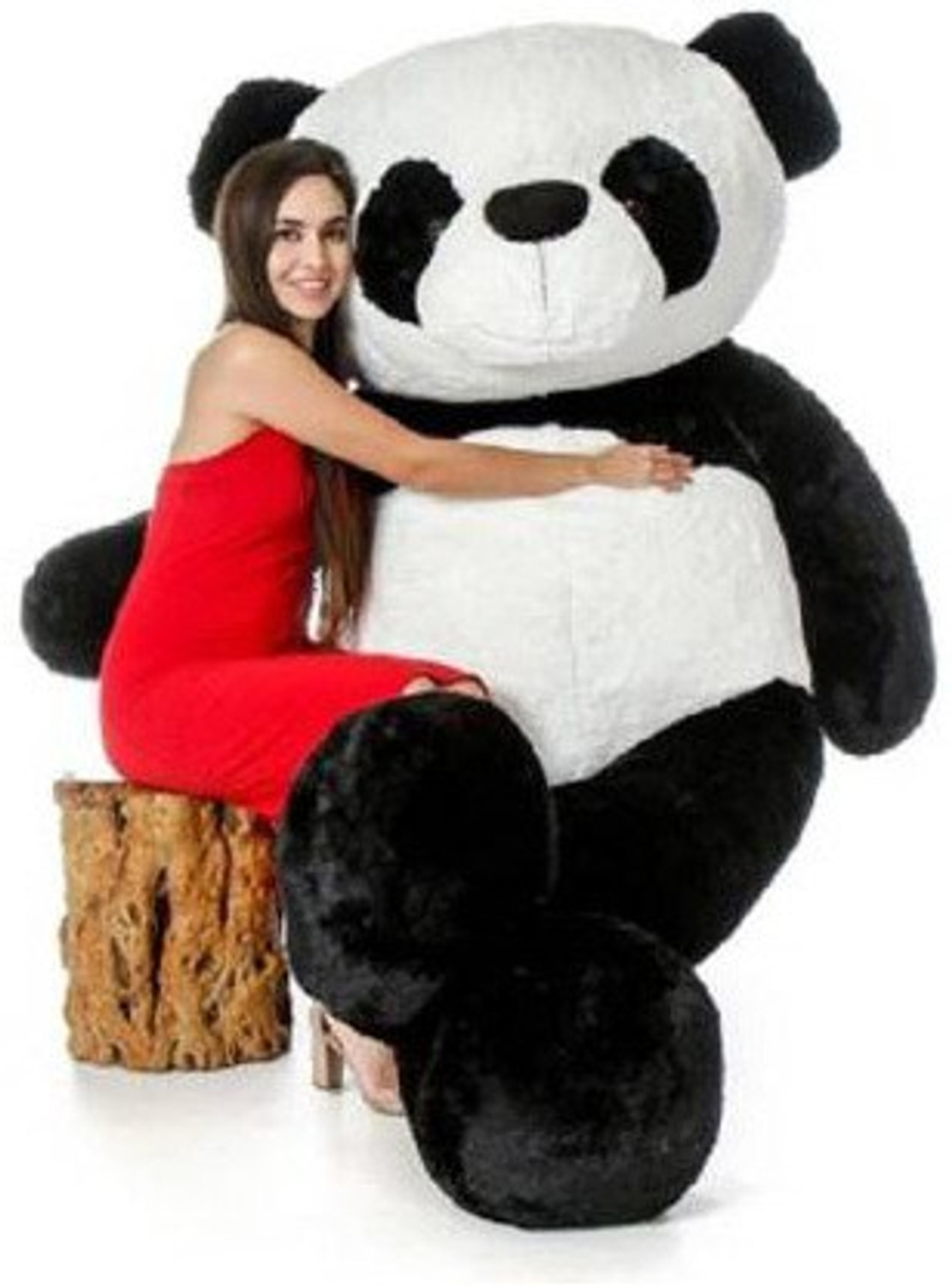 Image of Ksar KT Stuffed Spongy Soft Cute Sitting Panda (Black Color)(5 Feet)-39 - 150 cm