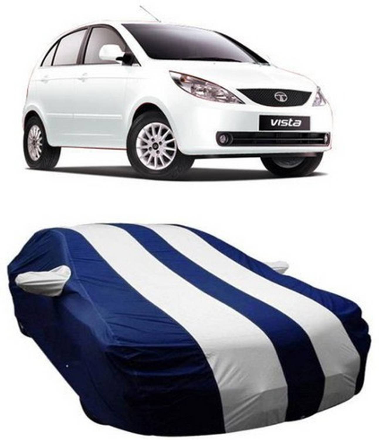 AAMANG Car Cover For Tata Indica Vista (With Mirror Pockets)