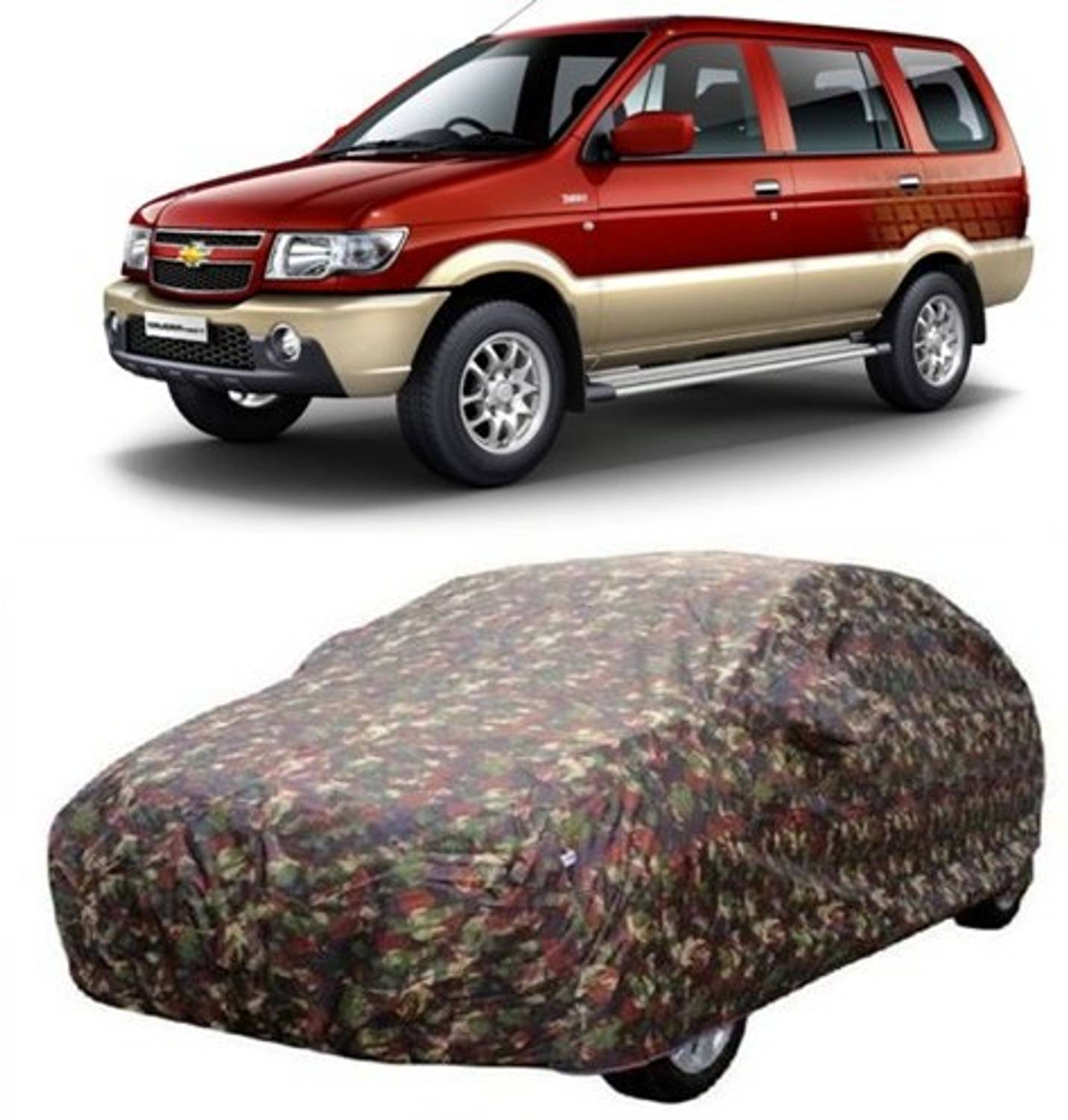 AAMANG Car Cover For Chevrolet Tavera (With Mirror Pockets)