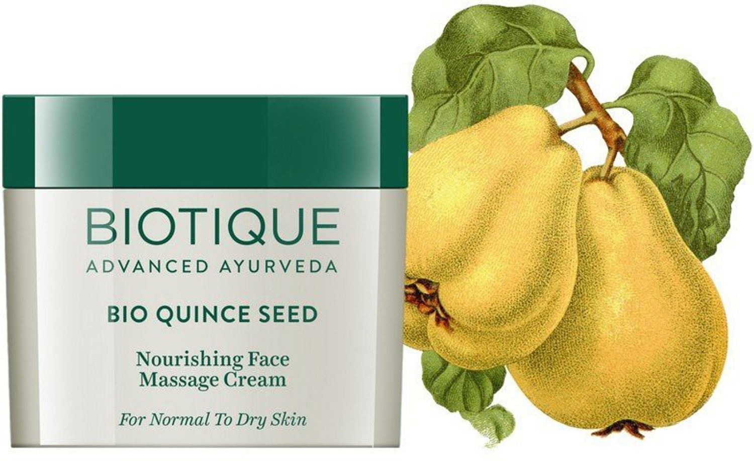 Image of BIOTIQUE Bio Quince Seed Nourishing Face Massage Cream For Normal To Dry Skin, 50G (50 g)