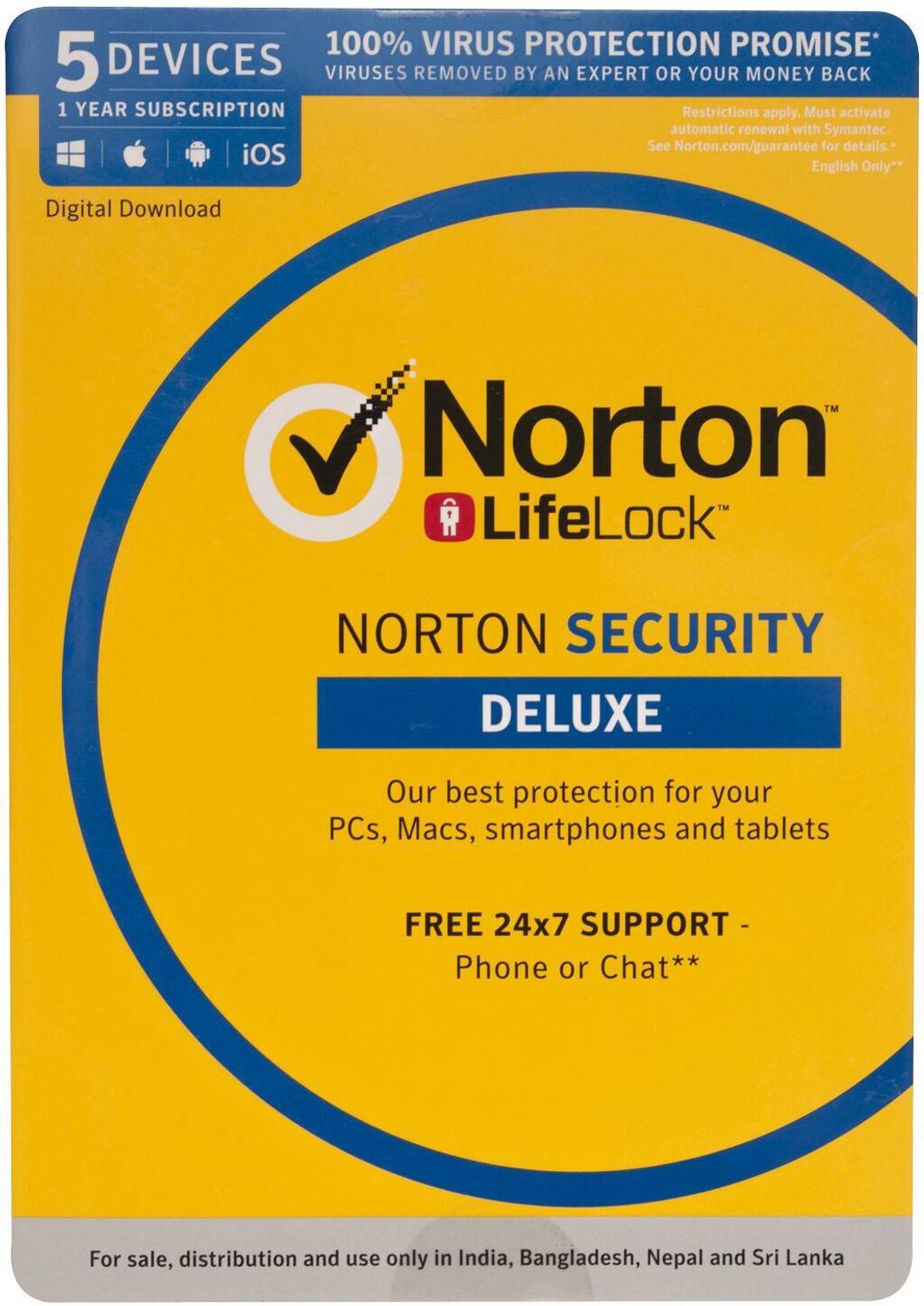 Norton Security Deluxe 5 User 1 Year (Voucher)