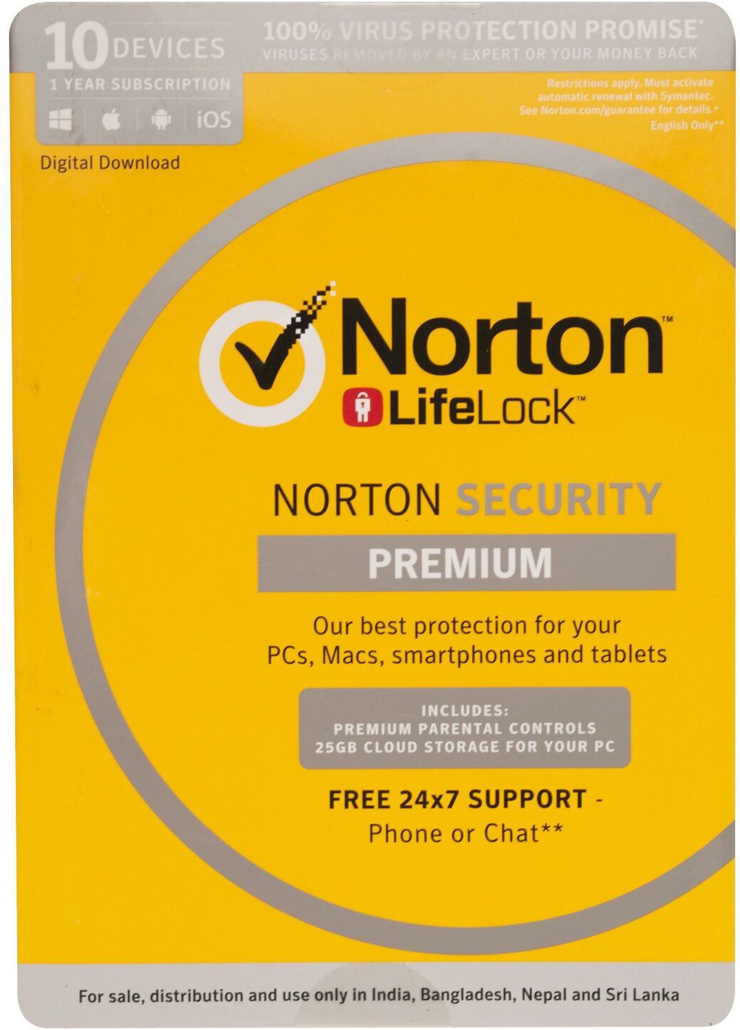Image of Norton Security Premium 10 User 1 Year
