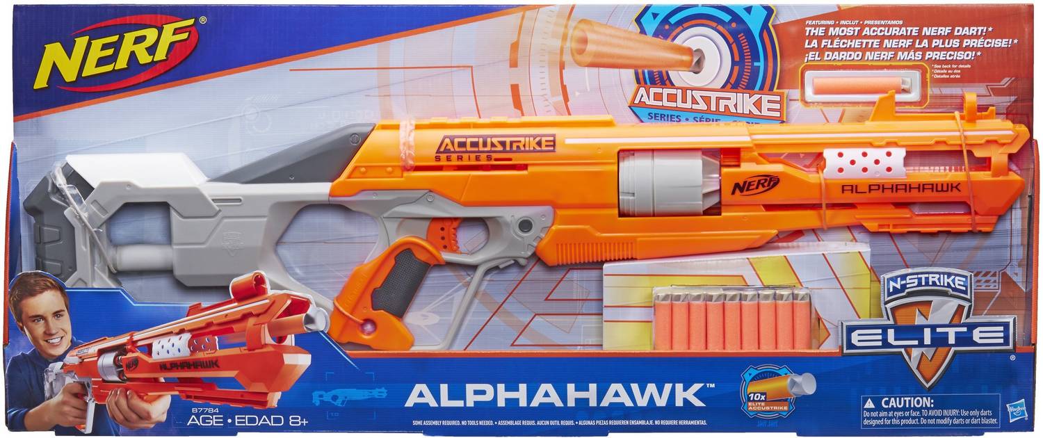 Nerf AlphaHawk Accustrike Elite Blaster Guns & Darts - AlphaHawk