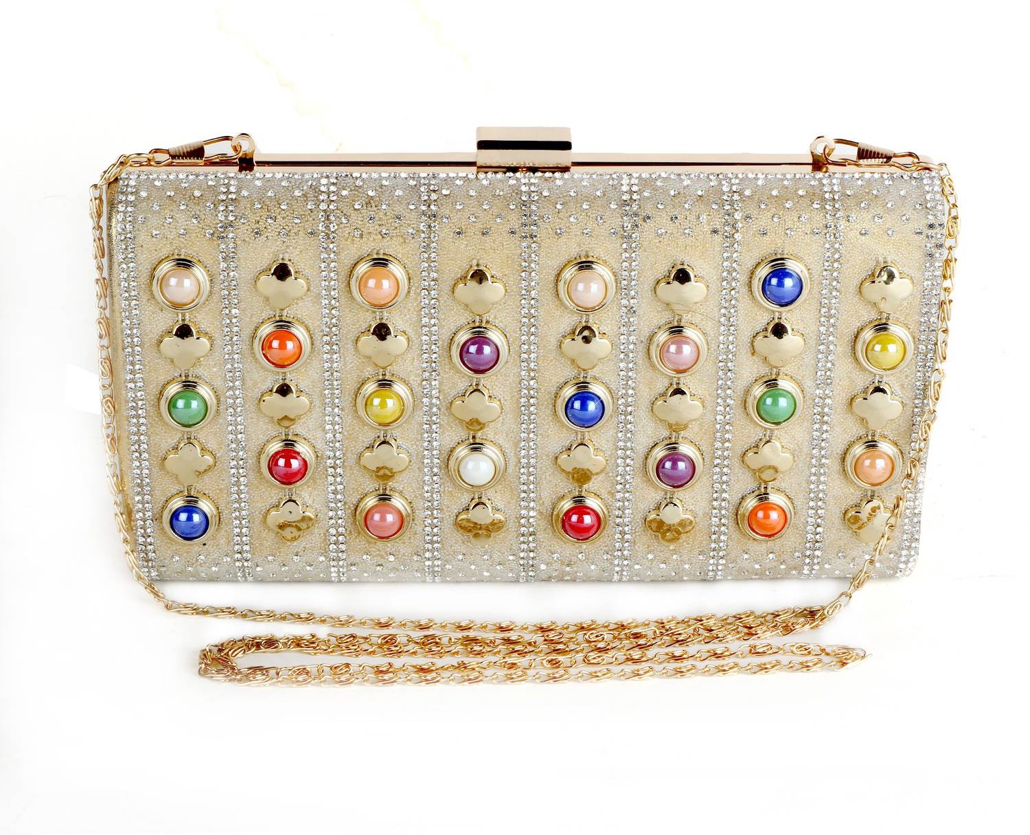 3SIX5 Party Gold Clutch