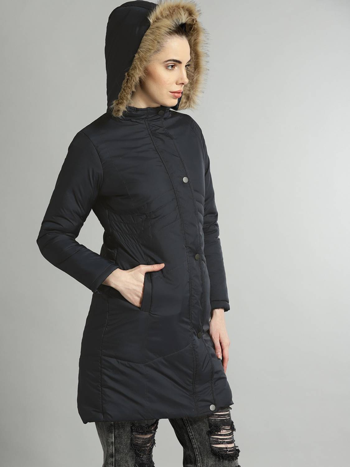 Roadster Women Full Sleeve Solid Jacket - Image 3