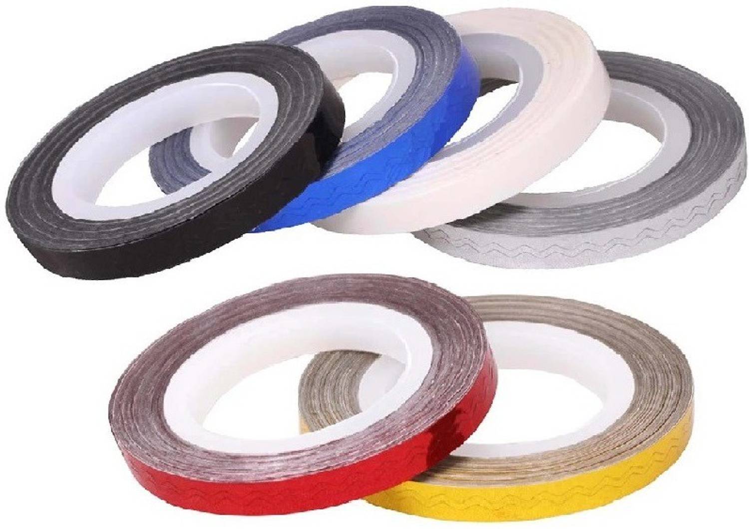 AuraSkin Mix Color Metallic Nail Art Tape Lace Line Strips Decoration Sticker