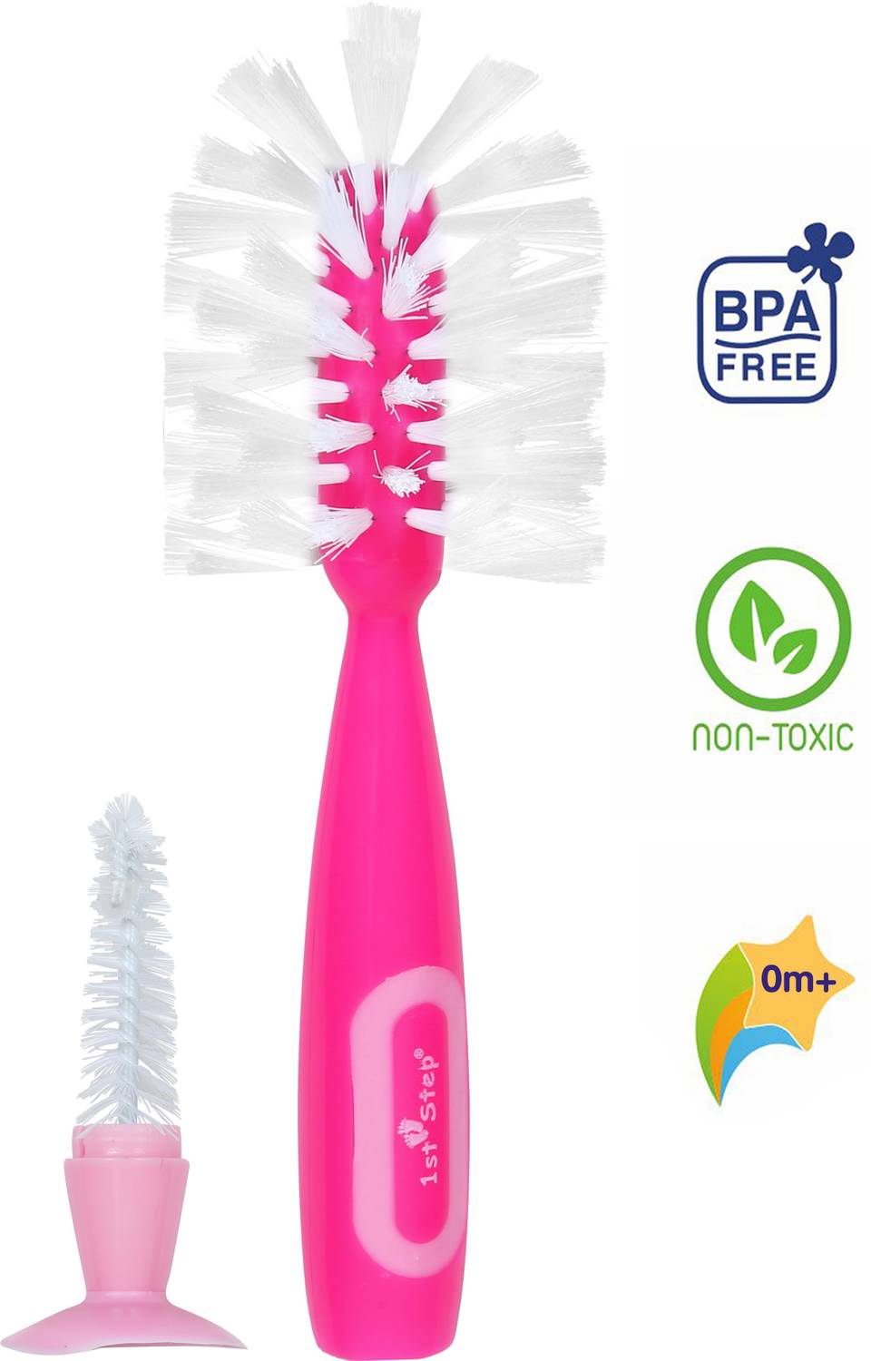1st Step 2 In 1 Bottle Cleaning Brush With Suction Base