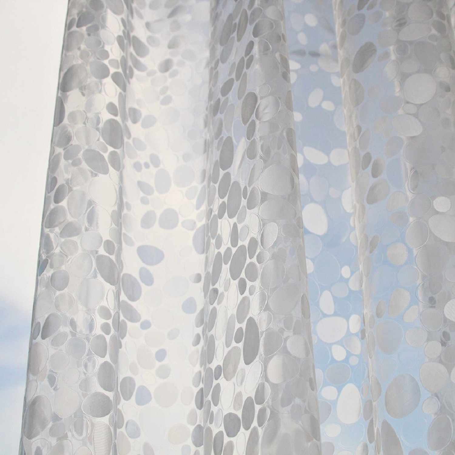 Image of CASA FURNISHING 213 cm (7 ft) Shower PVC Curtain Single Curtain