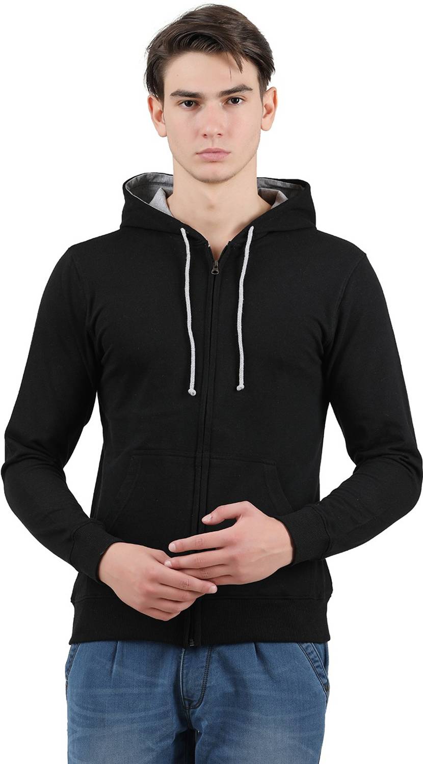 CHECKERSBAY Full Sleeve Solid Men Sweatshirt