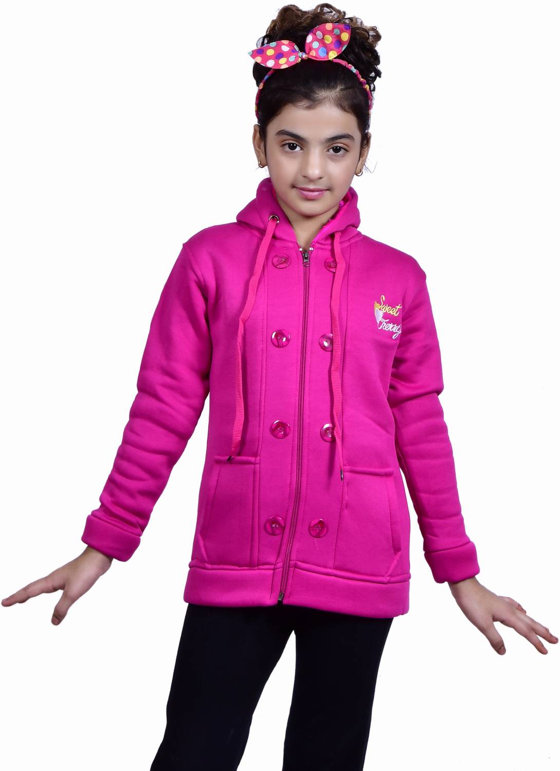 Blushh Collection Full Sleeve Solid Girls Sweatshirt