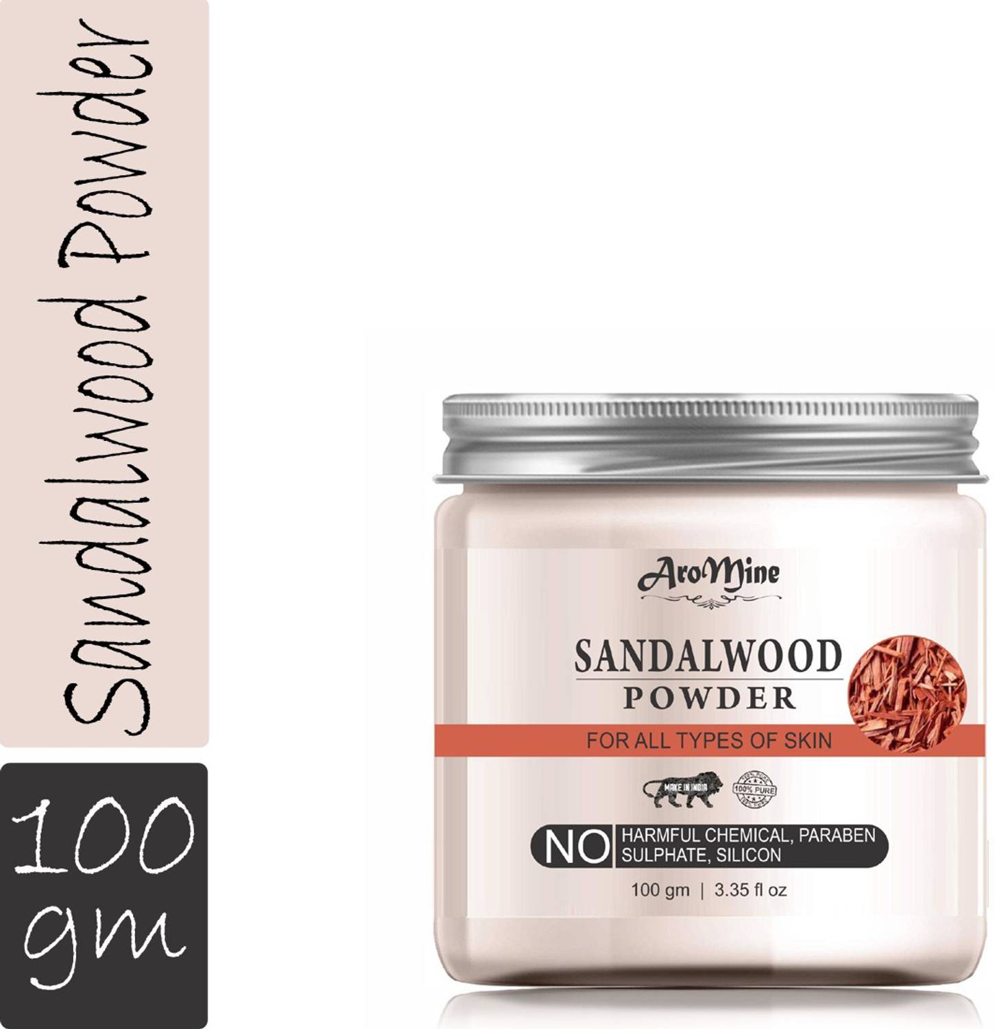 AroMine 100% Pure Sandalwood ( Chandan )Powder For Face-100GM