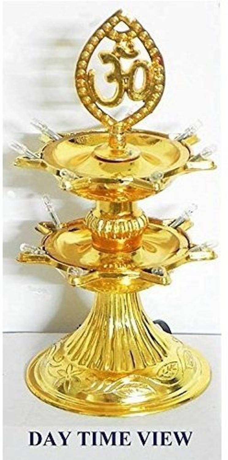 Padylark 2 Layer Electric Diya Deepak Light Lamp LED Light for Ho