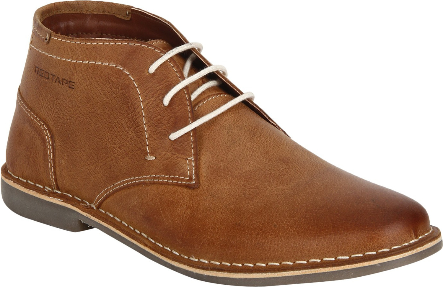 red tape tan chukka boots
