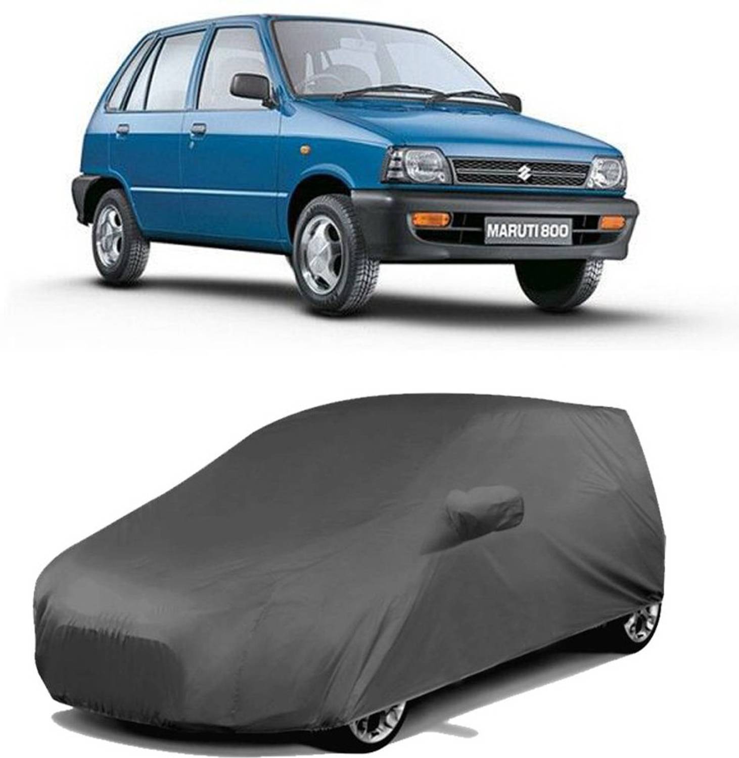 Akshita Enterprises Car Cover For Maruti Suzuki 800 (With Mirror Pockets)