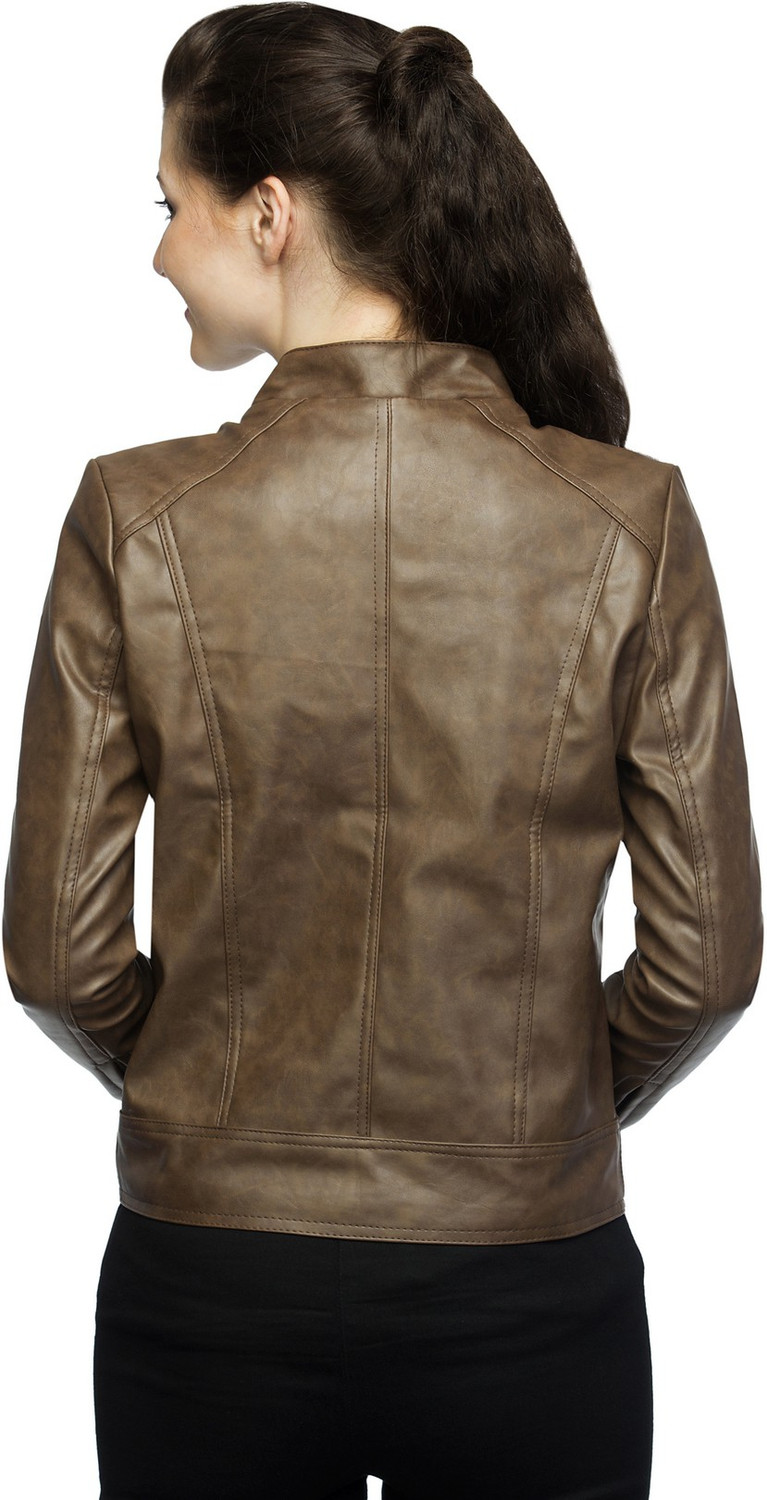 Image of LAMBENCY Full Sleeve Solid Women Riding Jacket