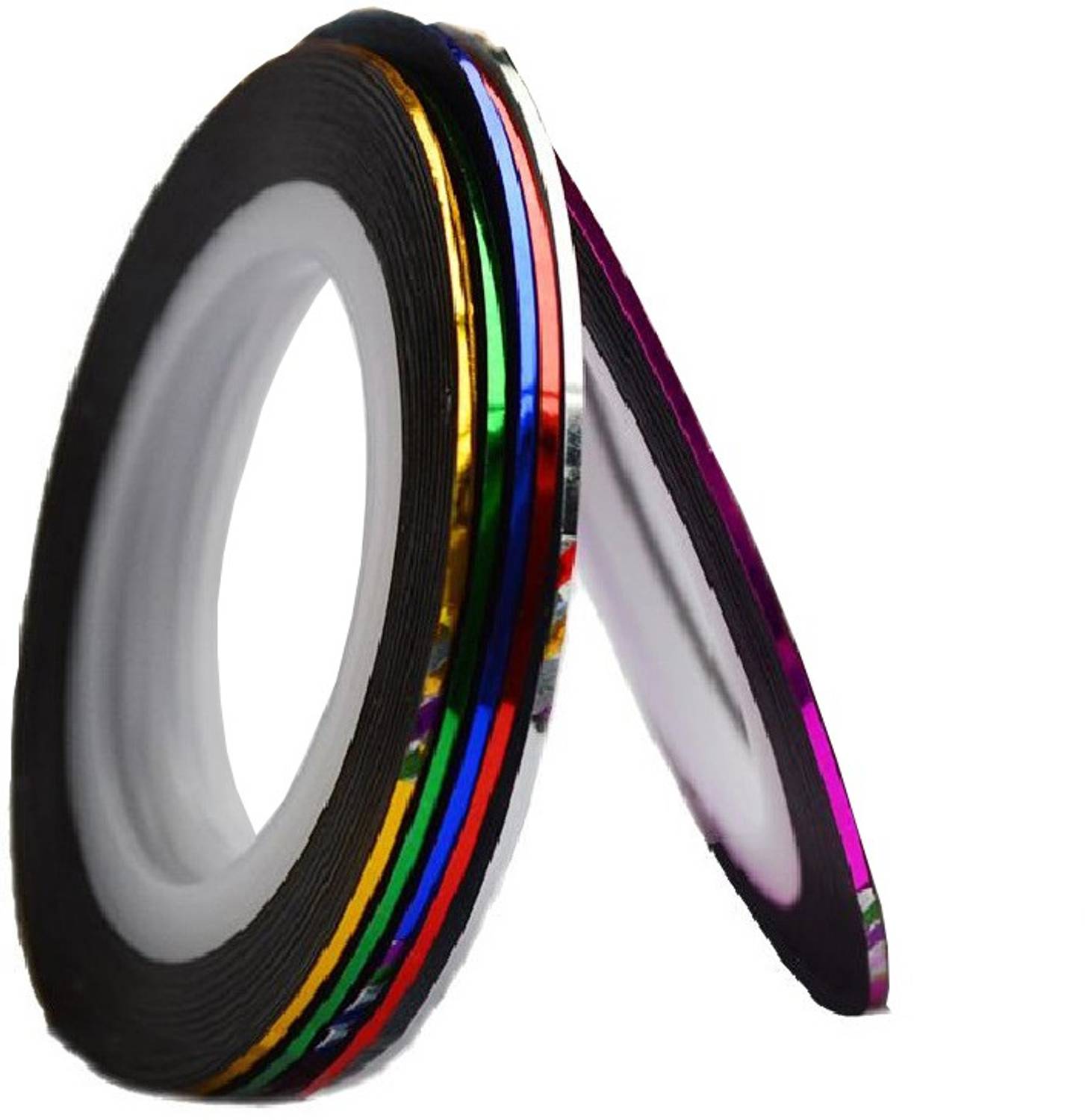 AuraSkin 6 X Mixed Color Looks United Nail Art Striping Rolls Tape Nail Sticker