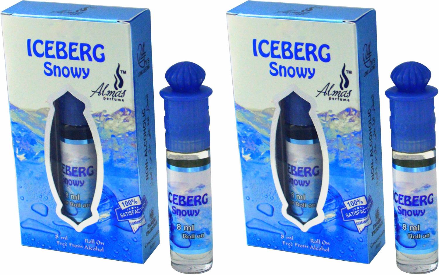 Almas ICE BERG UAE fascinating fragrance pocket ( PACK OF 2 ) Floral Attar