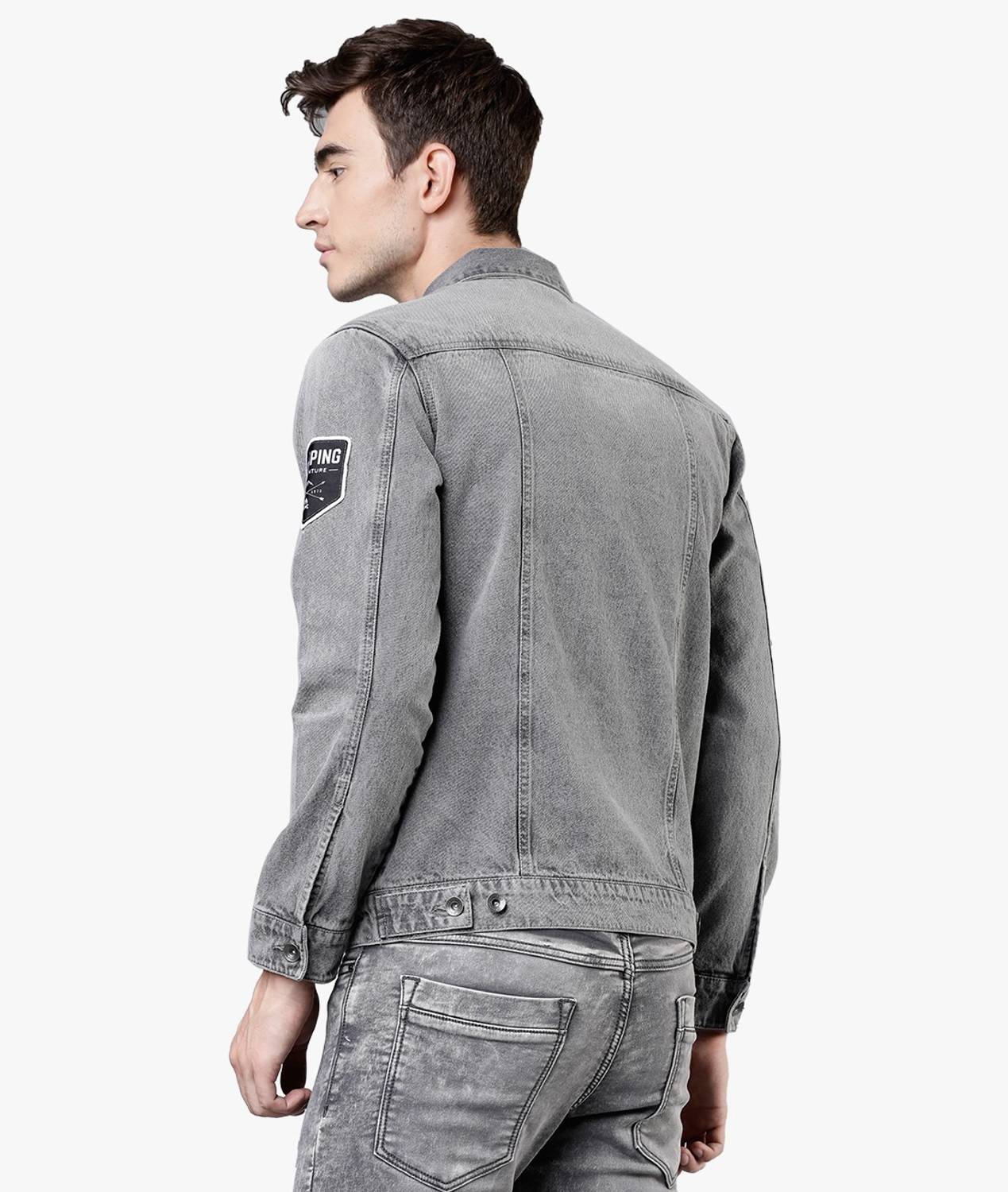 LOCOMOTIVE Full Sleeve Washed Men Jacket - Buy LOCOMOTIVE Full