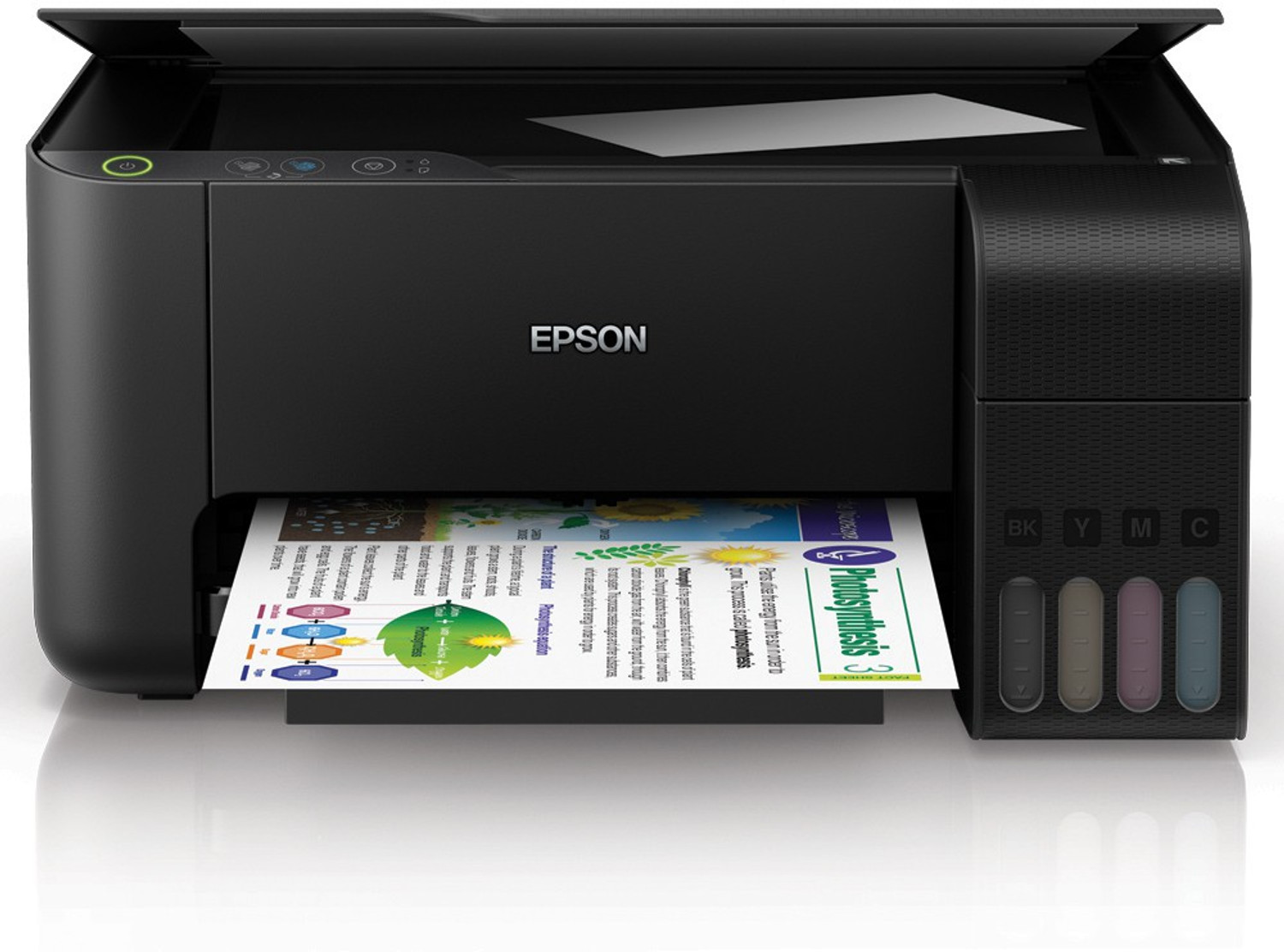 Image of Epson L3100 Multi-function Color Ink Tank Printer (Color Page Cost: 18 Paise | Black Page Cost: 7 Paise | Borderless Printing)
