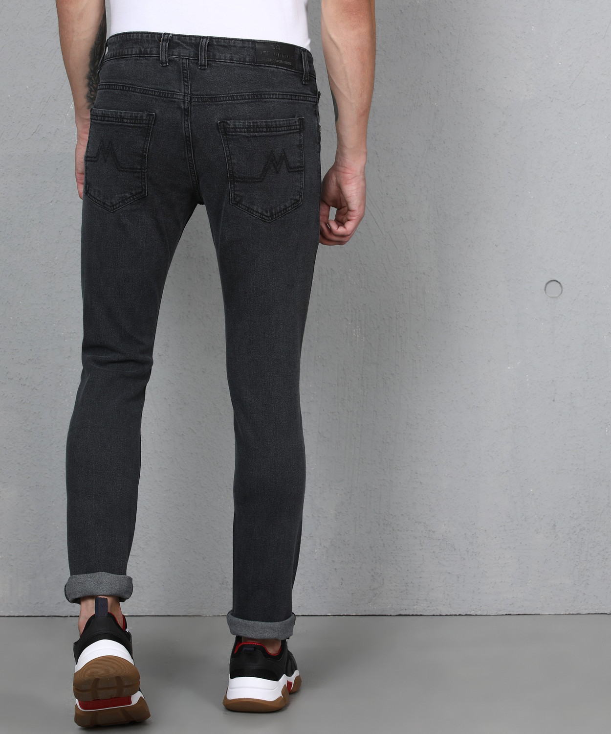 Image of METRONAUT by Flipkart Slim Men Grey Jeans
