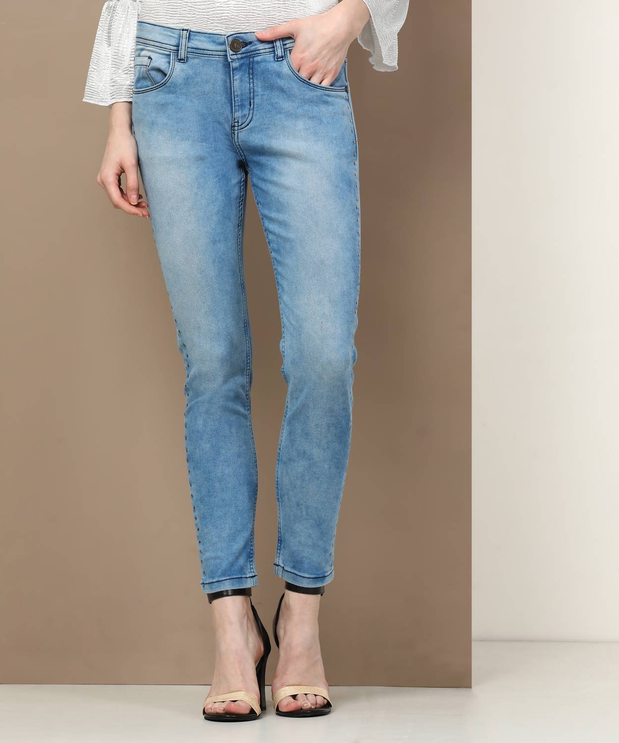 Avirate Skinny Women Light Blue Jeans