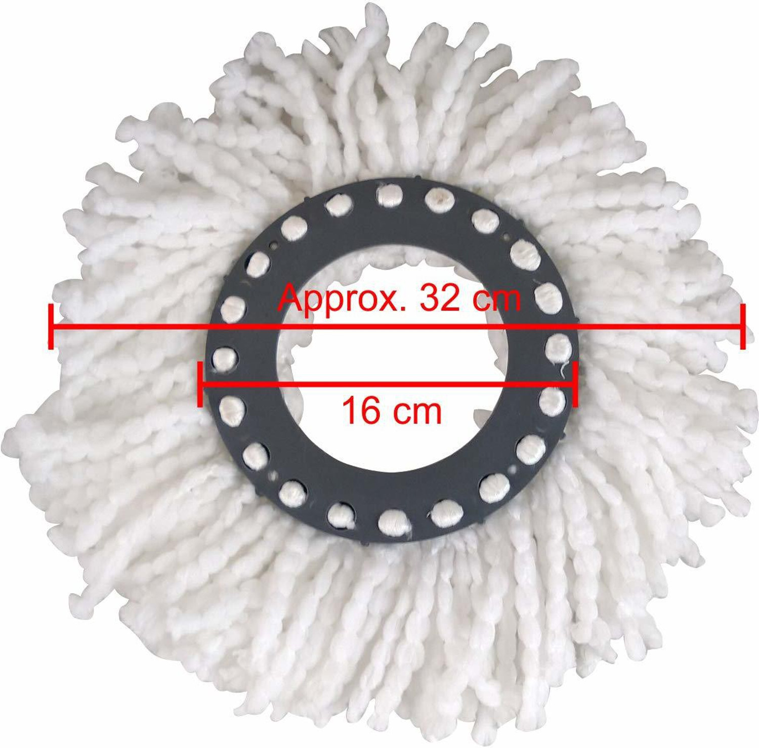 Image of TOPREDO 360 Rotating Magic Spin Microfiber Mop Head Refill Pack OF 6 Super Absorbent Refills for All Home & Office Floor Cleaning only Refill