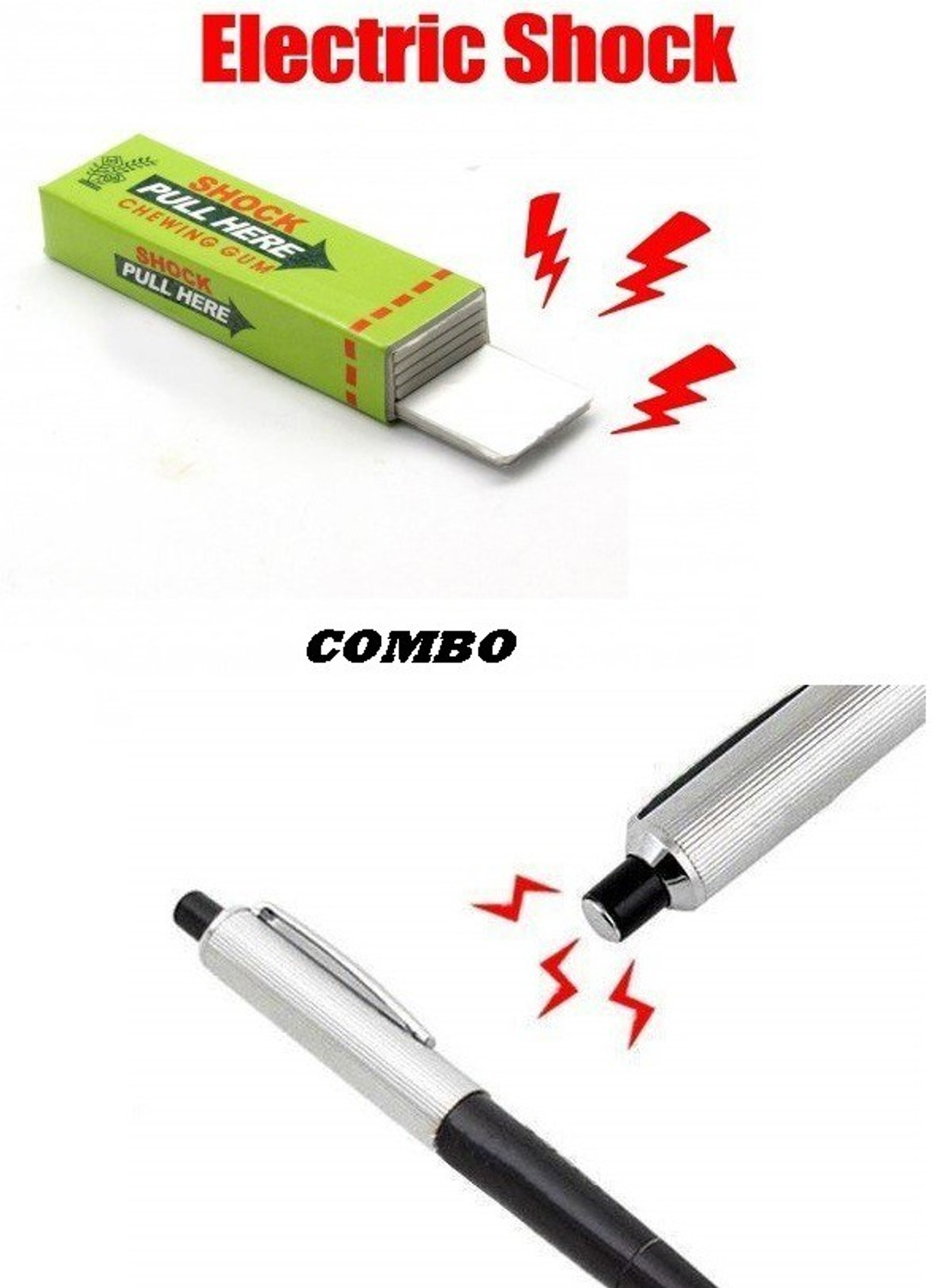 Image of Mrsanotiyas shock pen and chewing gum Gag Toy shock pen and chewing gum combo Gag Toy