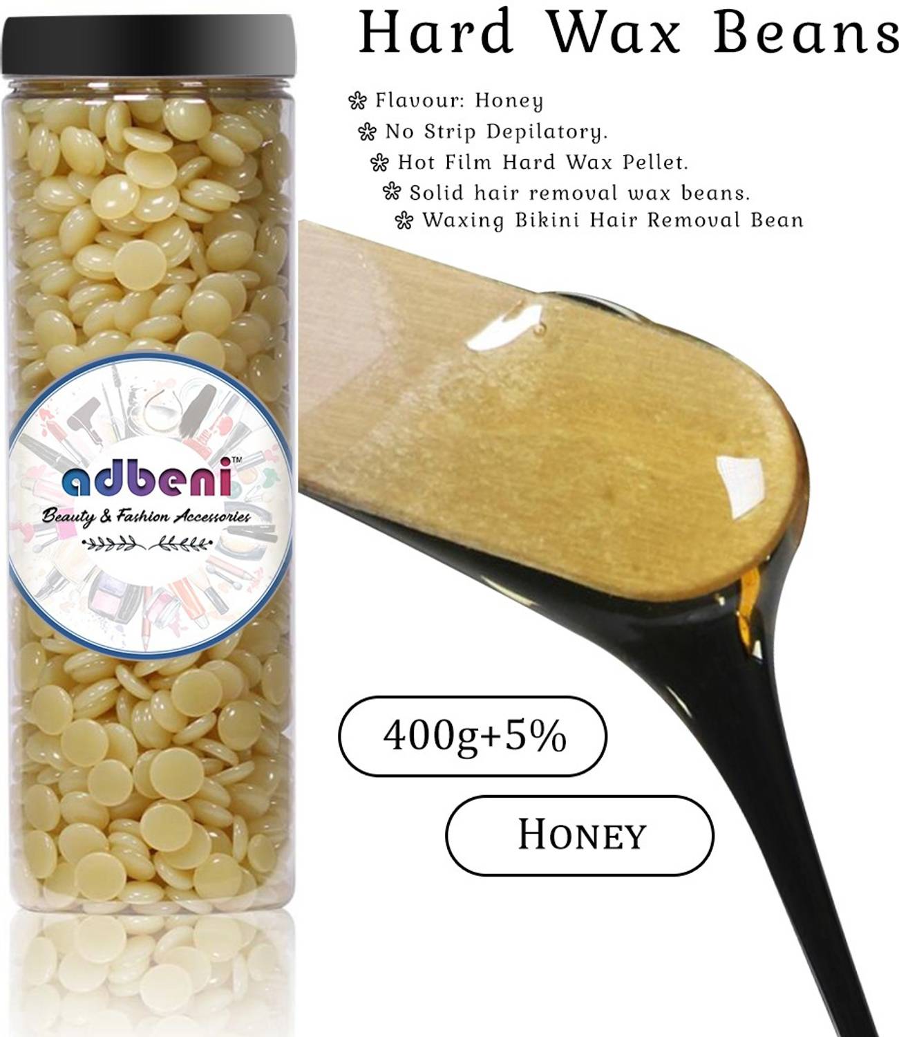 adbeni Pellet Hot Wax For Hair Removal Honey Wax