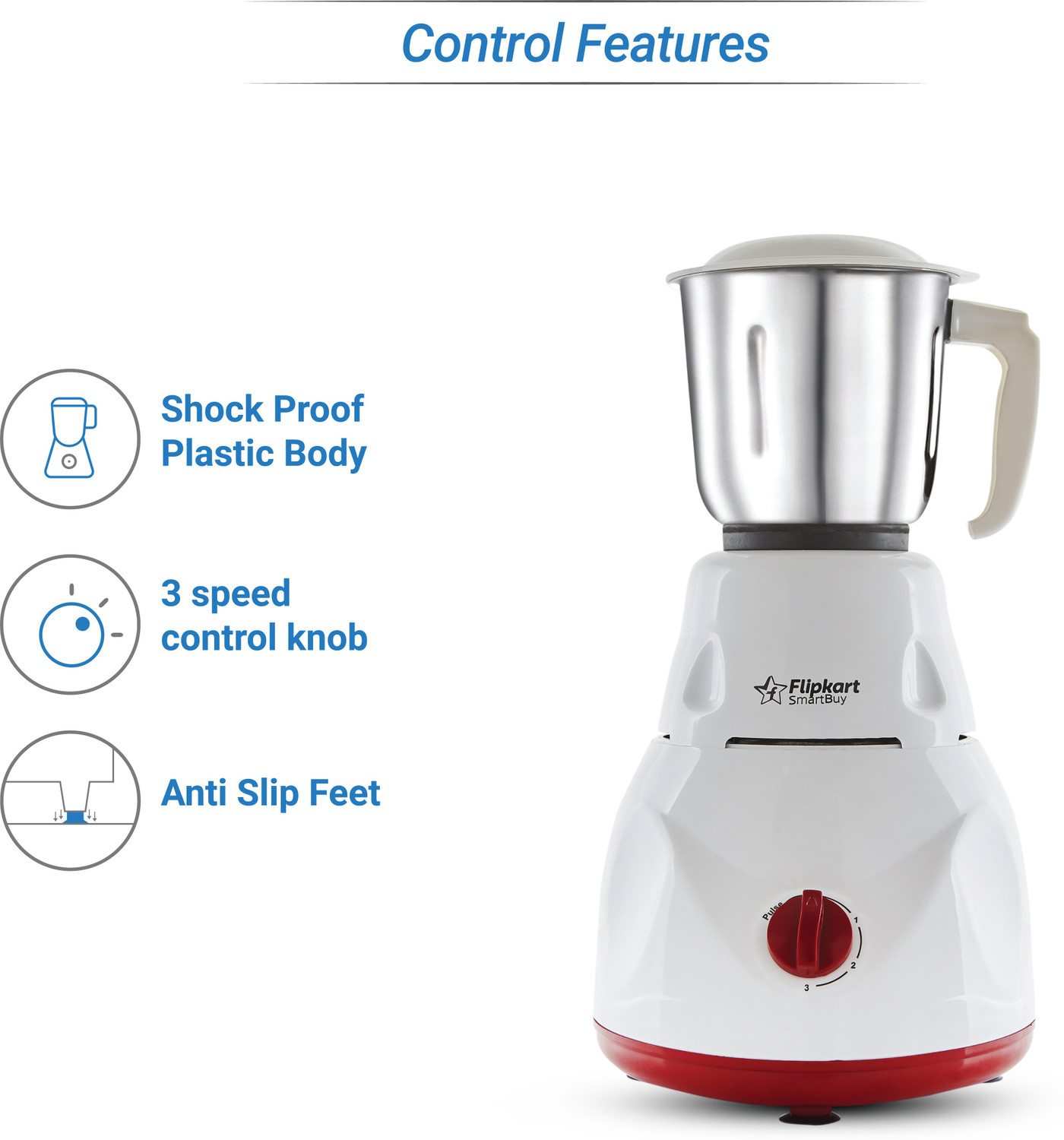 Image of Flipkart SmartBuy Storm 500 W Juicer Mixer Grinder