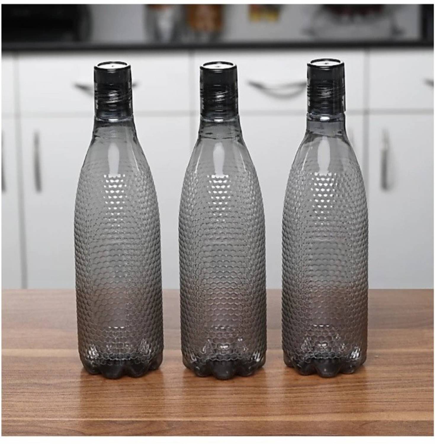 3D METRO SUPER STORE Oliveware Honey Comb Water Bottle Set 1000 ml PET Bottle