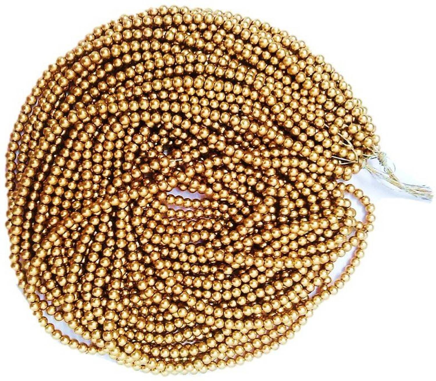 Crafts Haveli Work Antic Gold Beads for Dress/jewlery/art and Craft - Pack of 12 Pcs Chain
