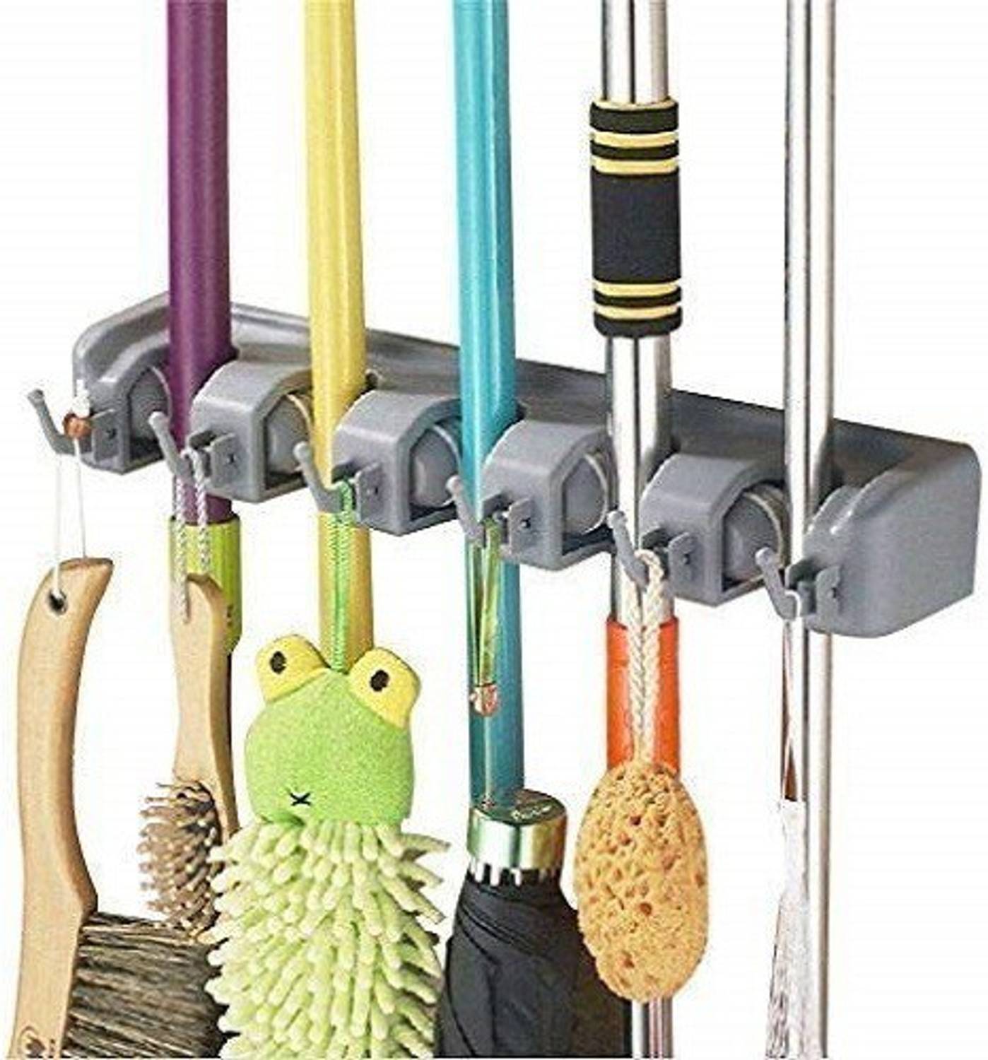 Aravi Retail Grey Plastic Broom Holder