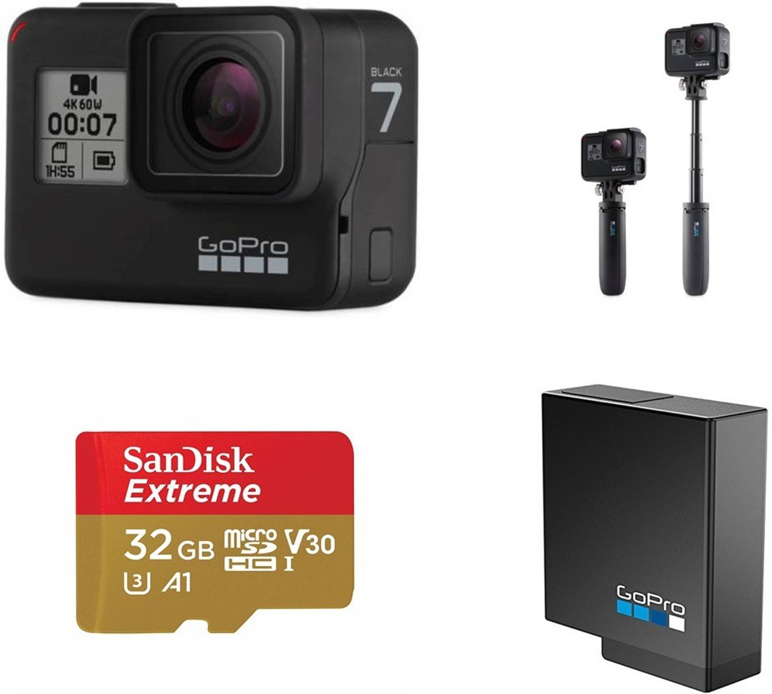 GoPro Hero 7 Black Holiday Bundle Sports and Action Camera Price GoPro Hero 7 Black Holiday Bundle Sports and Action Camera Price
