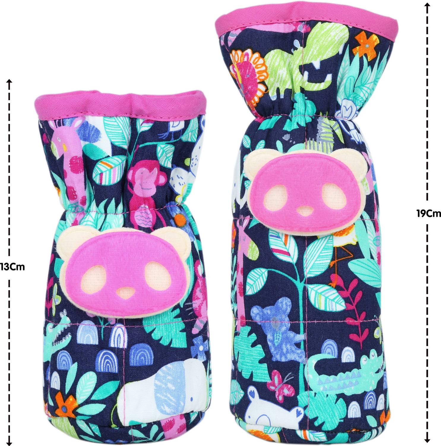 1st Step Bottle Cover With Animal Face Motif (Pack Of 2)