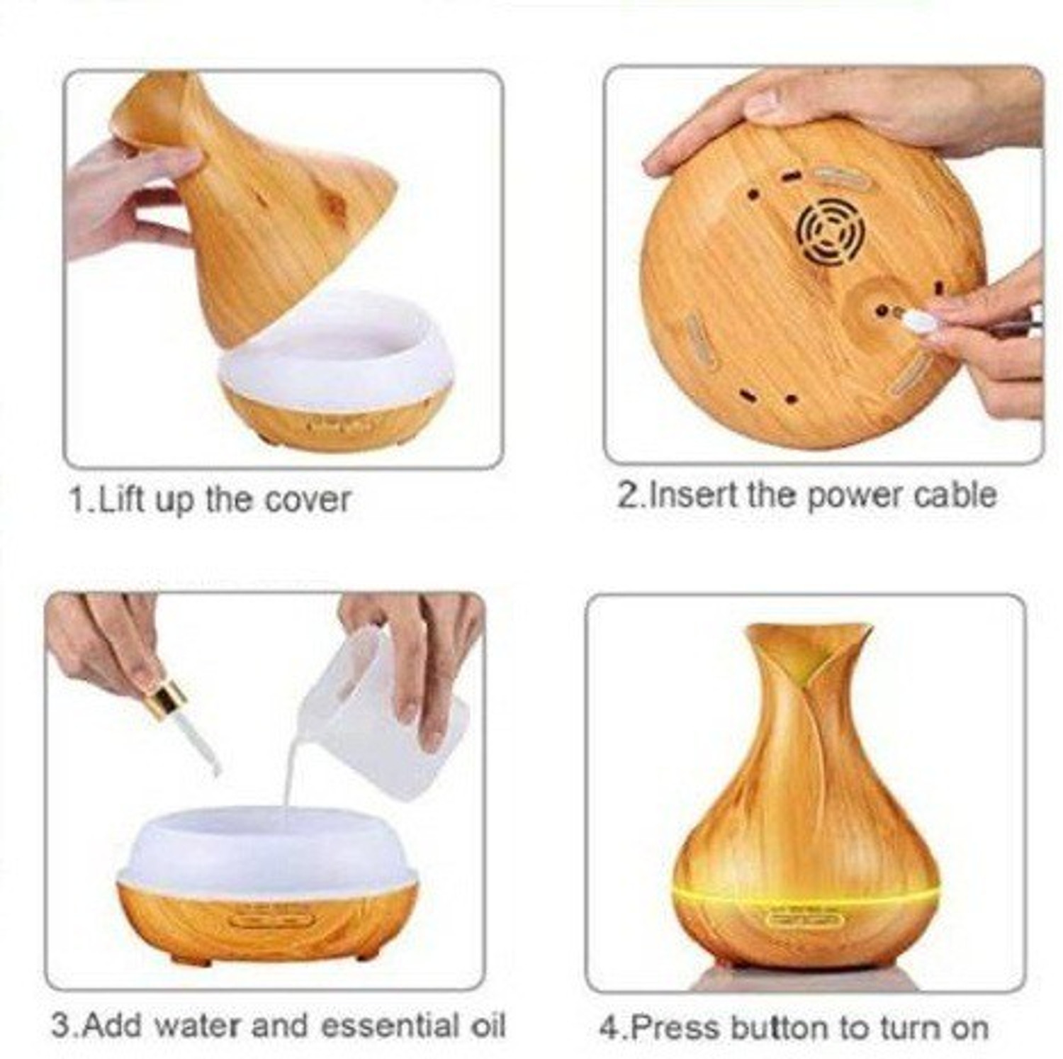 Image of ShoppoStreet Room Electronic Ultrasonic Aroma Essential Oil Diffuser Big Pot Humidifier