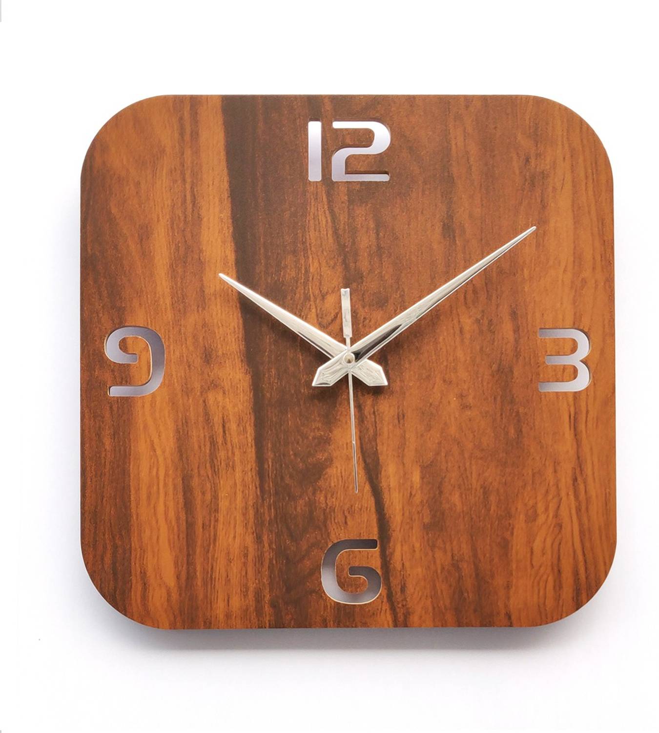 Flipkart SmartBuy Analog 28 cm X 28 cm Wall Clock (Brown, Black,