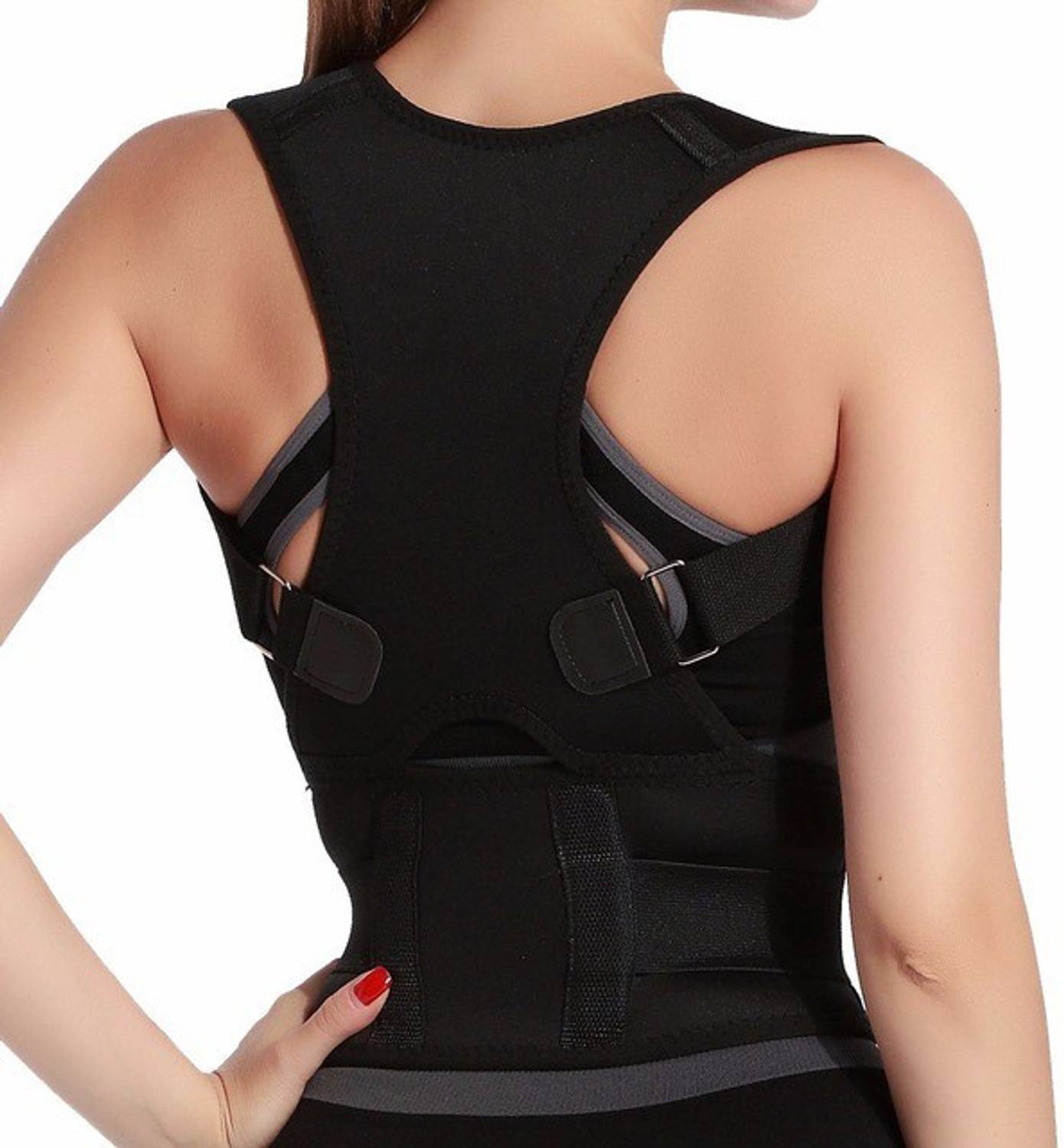 Aksharkunj Belt Lower Back Pain Posture Correction - LARGE Back Posture Corrector