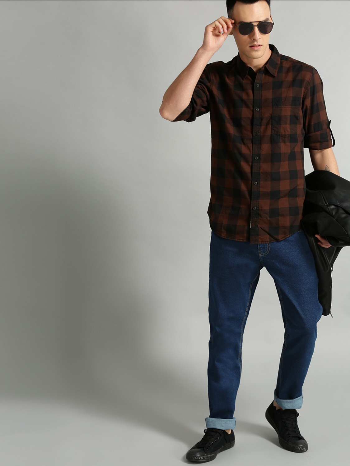 Image of Roadster Slim Men Dark Blue Jeans