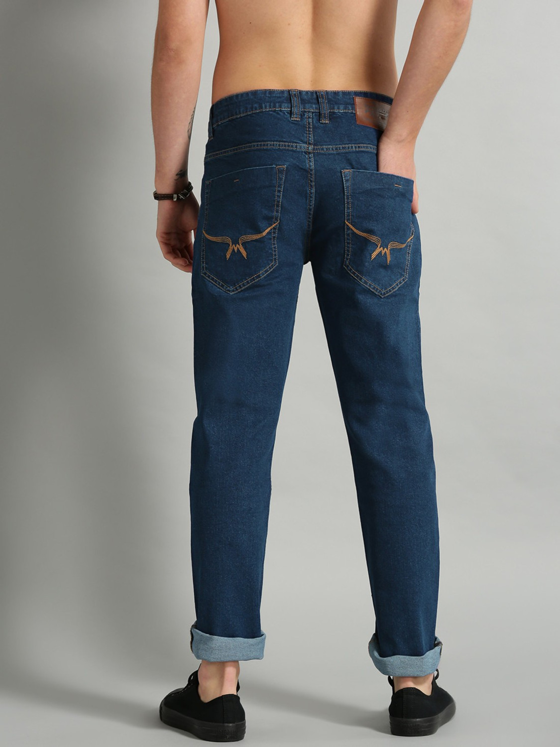 Image of Roadster Slim Men Dark Blue Jeans