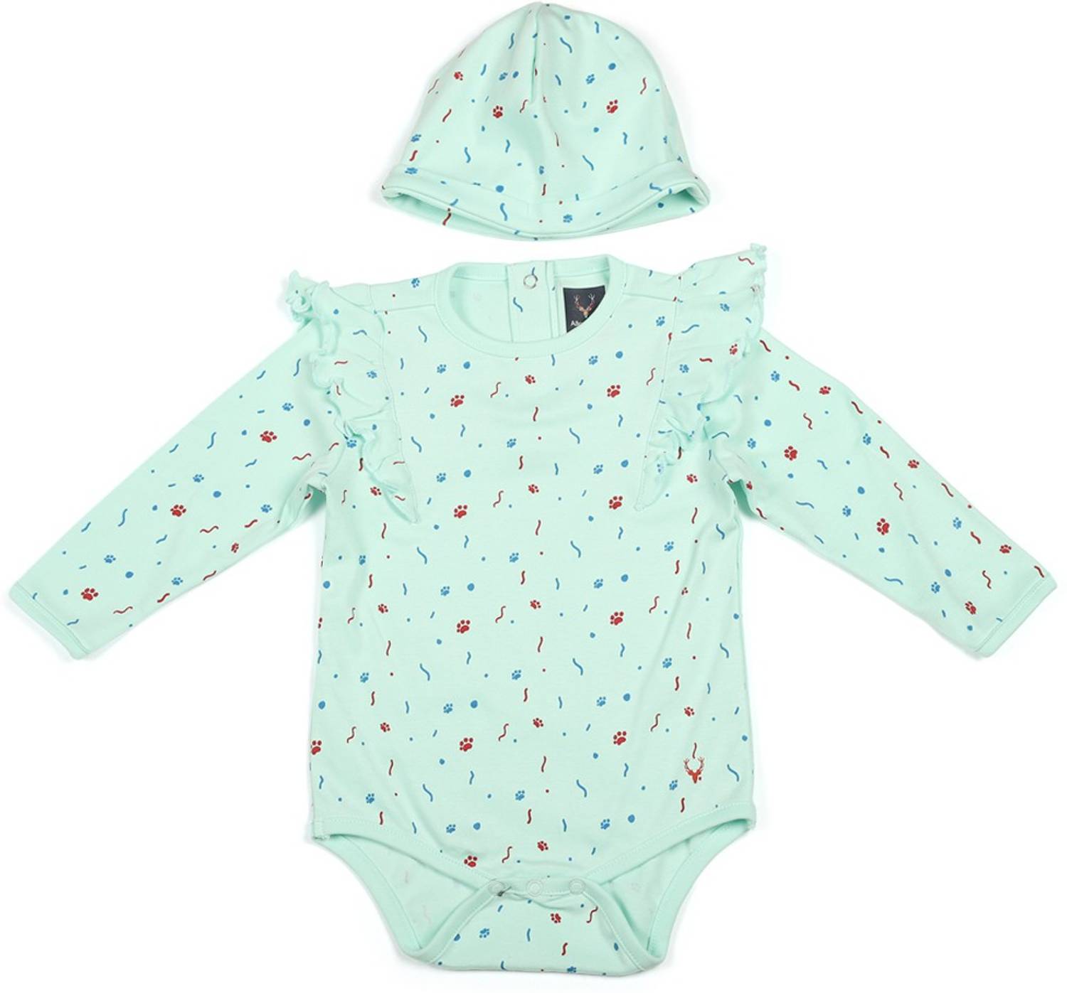 Allen Solly Romper For Girls Casual Printed Pure Cotton