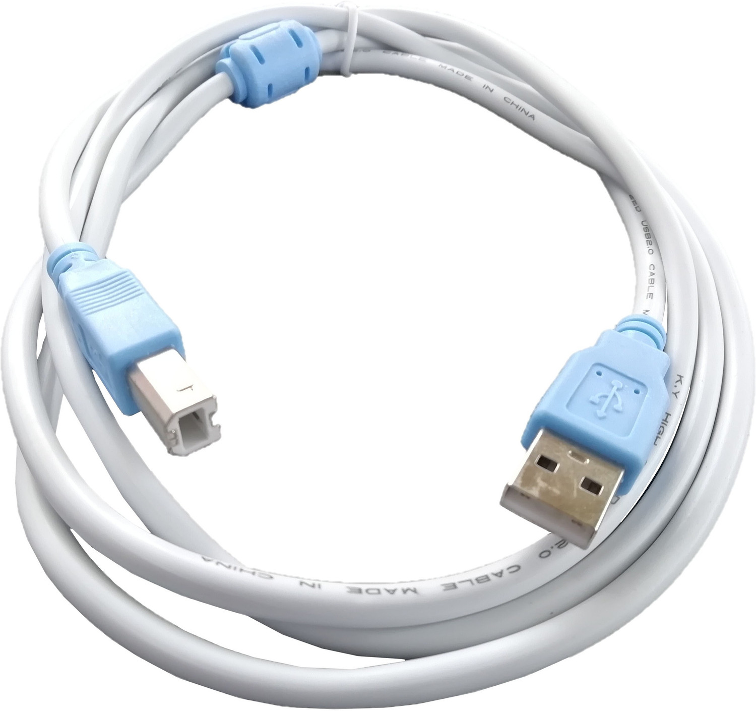 Image of LipiWorld Reversible USB 2.0 1.5 m Printer Cable 2.0 USB Cable A Male to B Male Printer Cable Scanner Cable